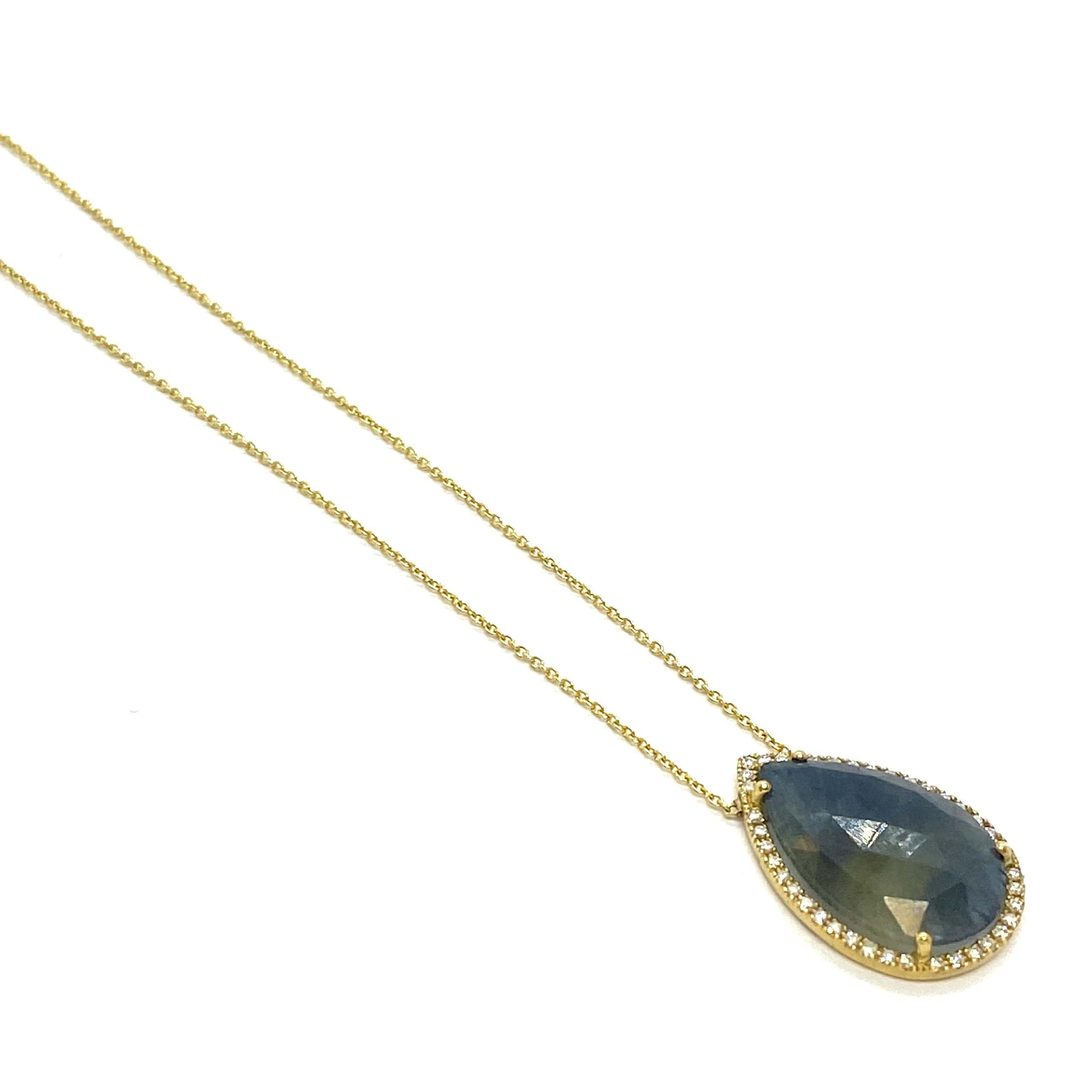Drop sapphire pendant with diamonds — Melina Fachidis (4)