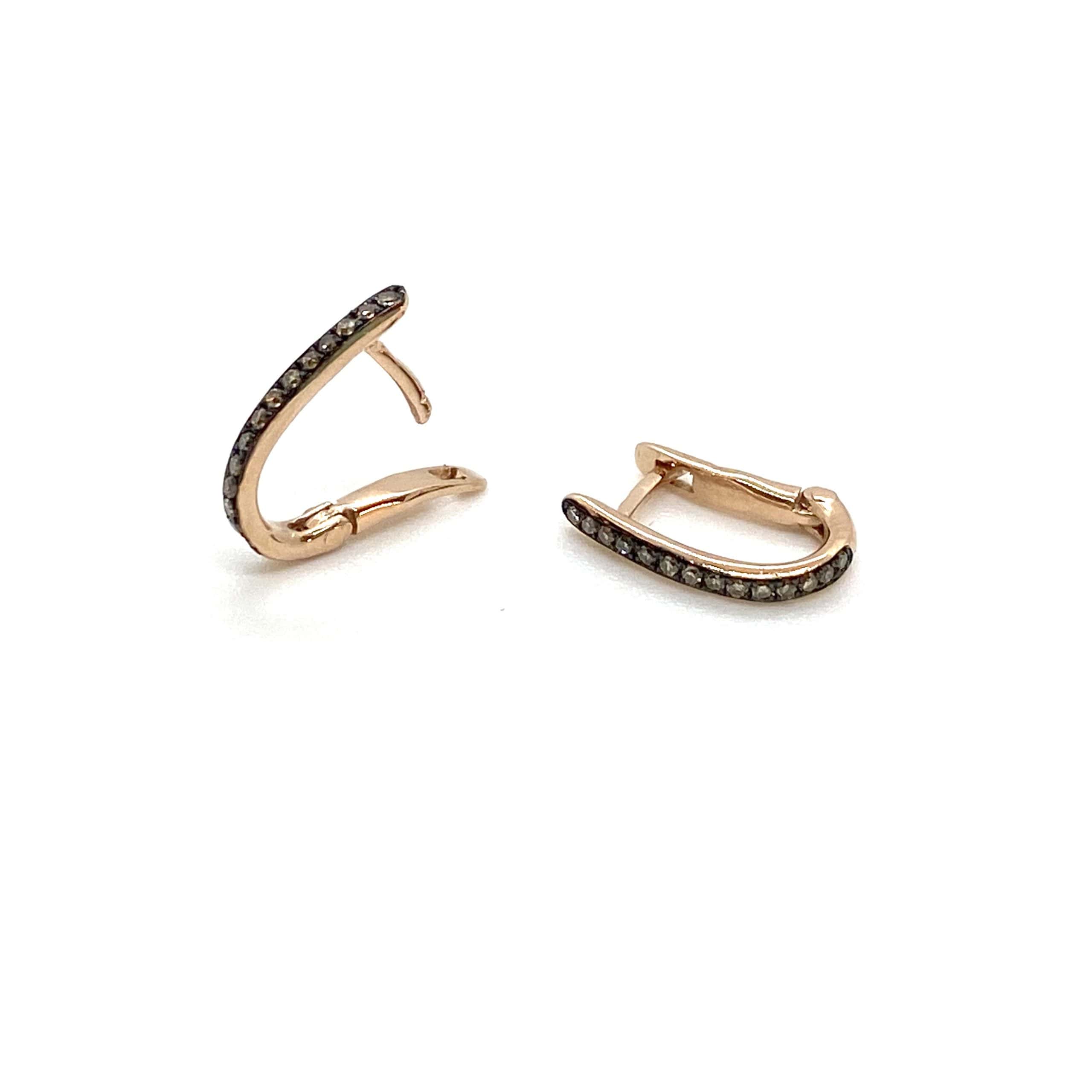 Oval brown diamond hoops — Melina Fachidis (3)