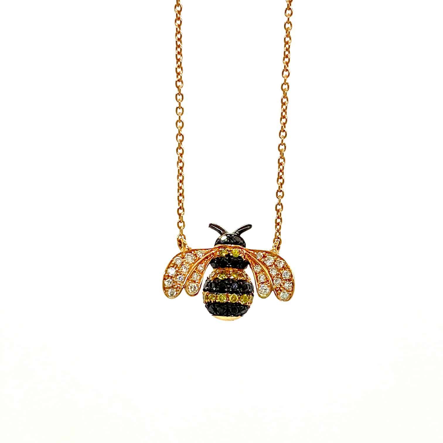 Busy bee diamond pendant — Melina Fachidis (5)