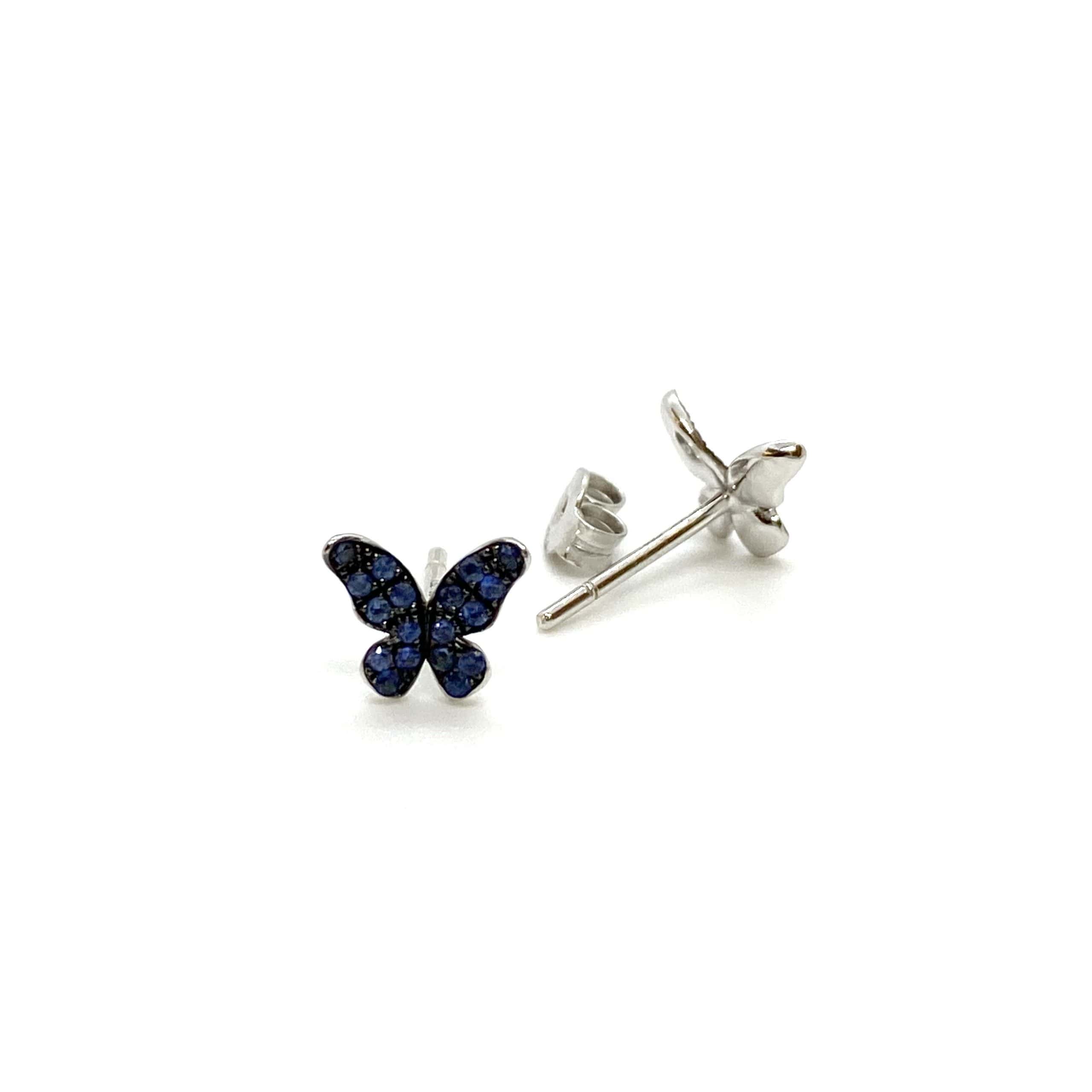 Butterfly sapphire stud earrings — Melina Fachidis (5)