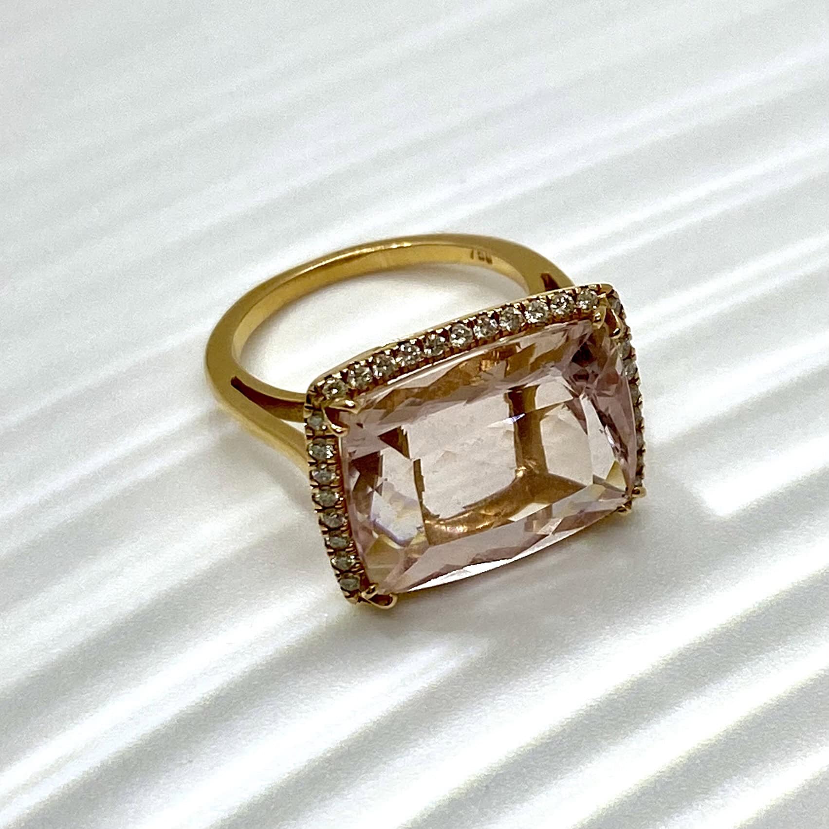 Morganite diamond solitaire ring — Melina Fachidis (3)