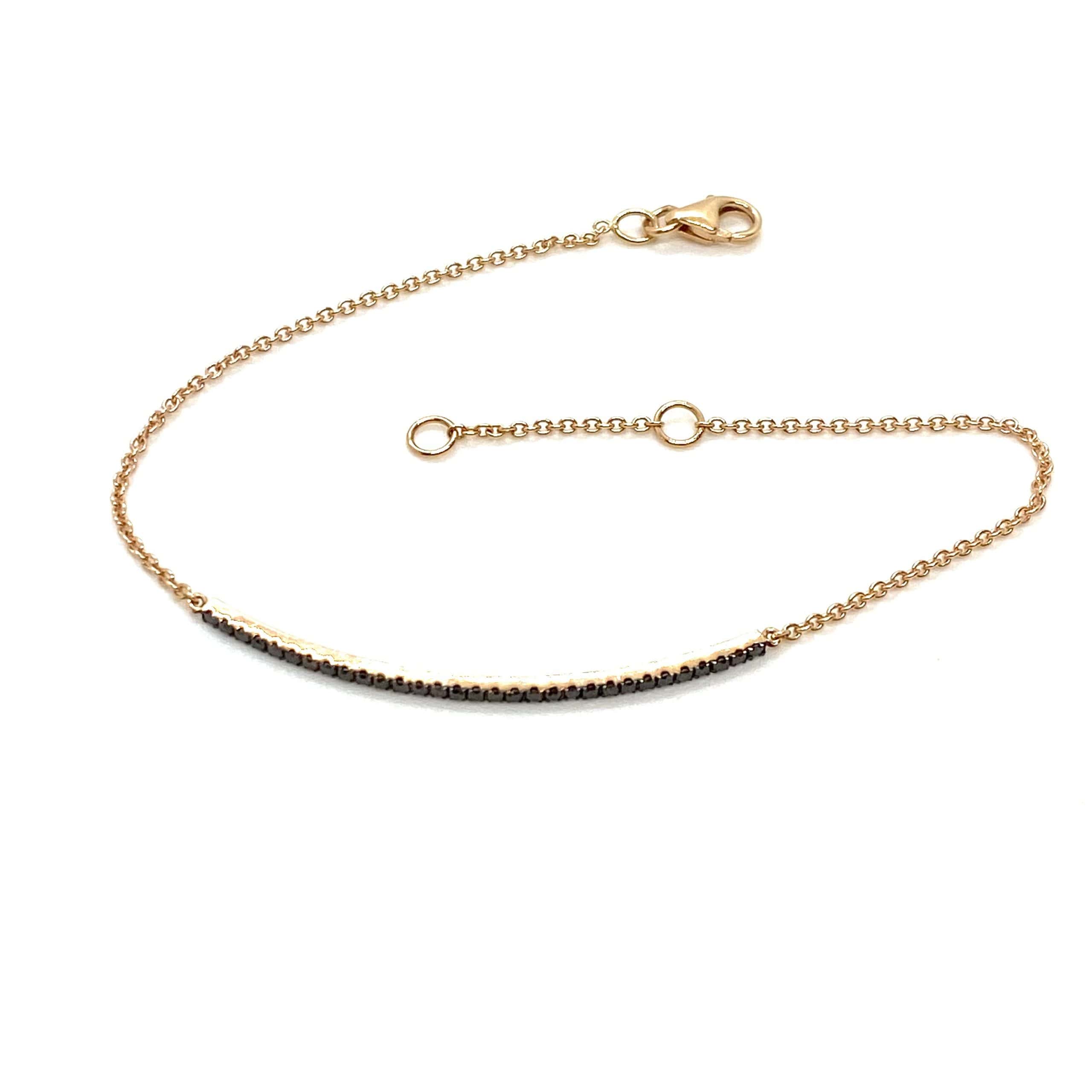 Black diamond bar bracelet — Melina Fachidis (3)