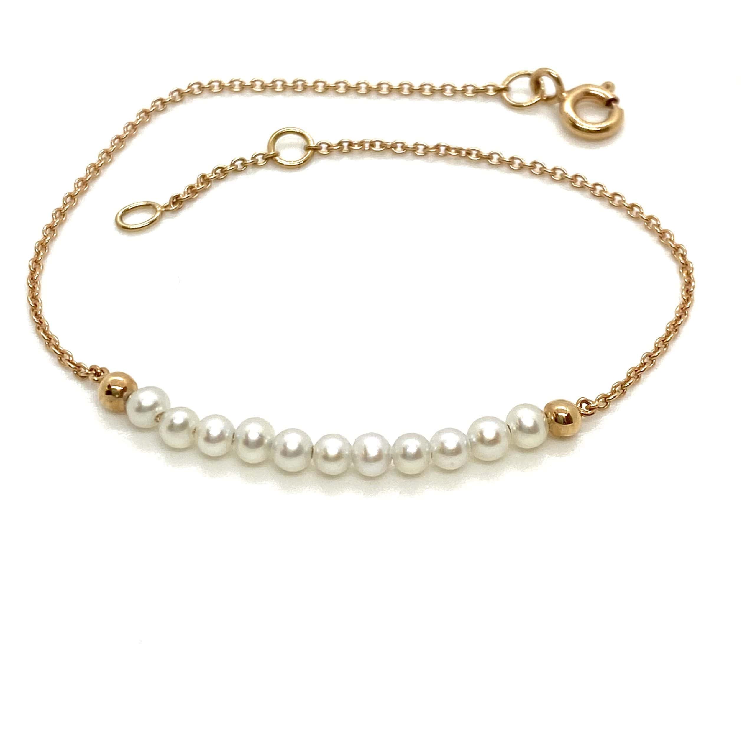 Pearl bar chain bracelet — Melina Fachidis (5)