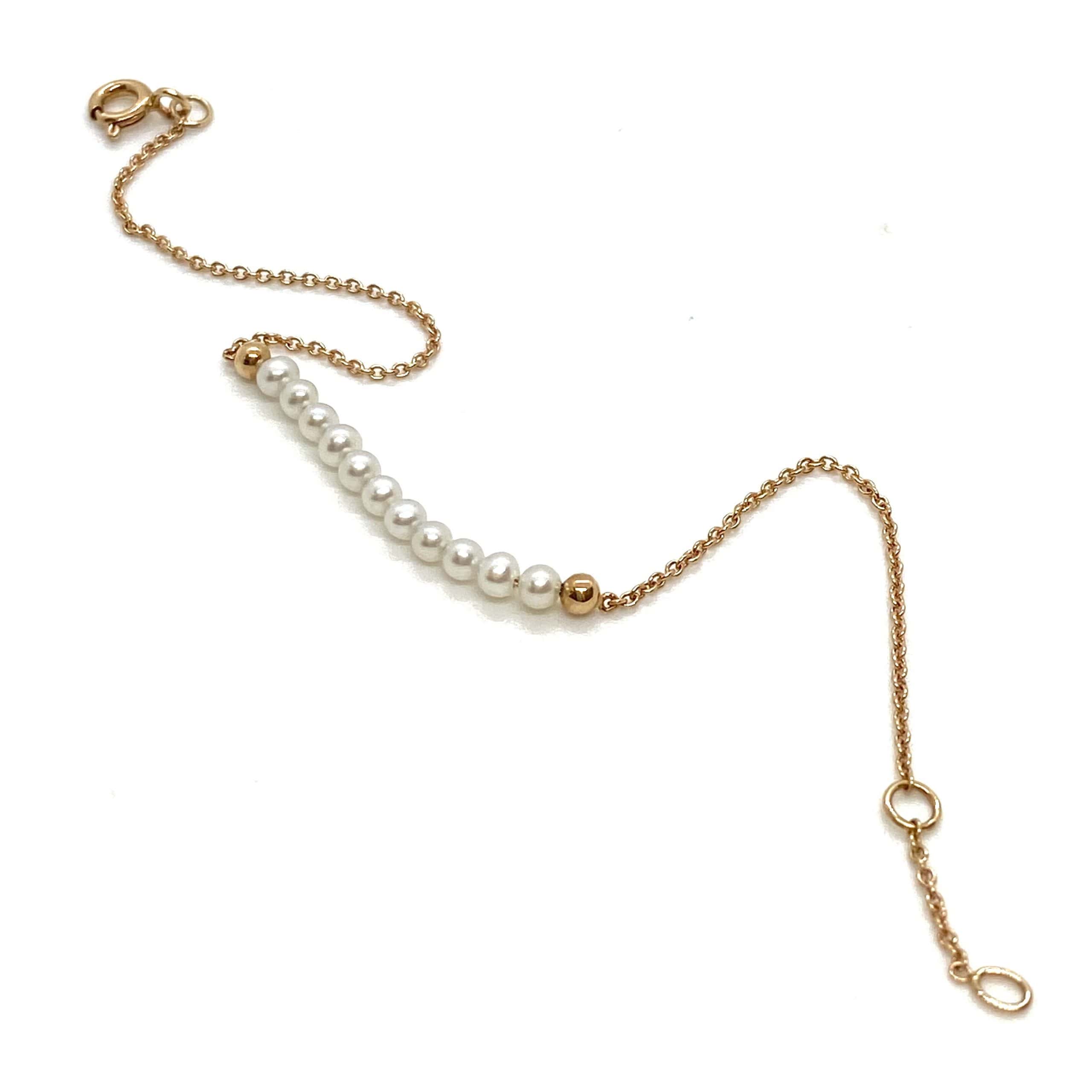 Pearl bar chain bracelet — Melina Fachidis (3)