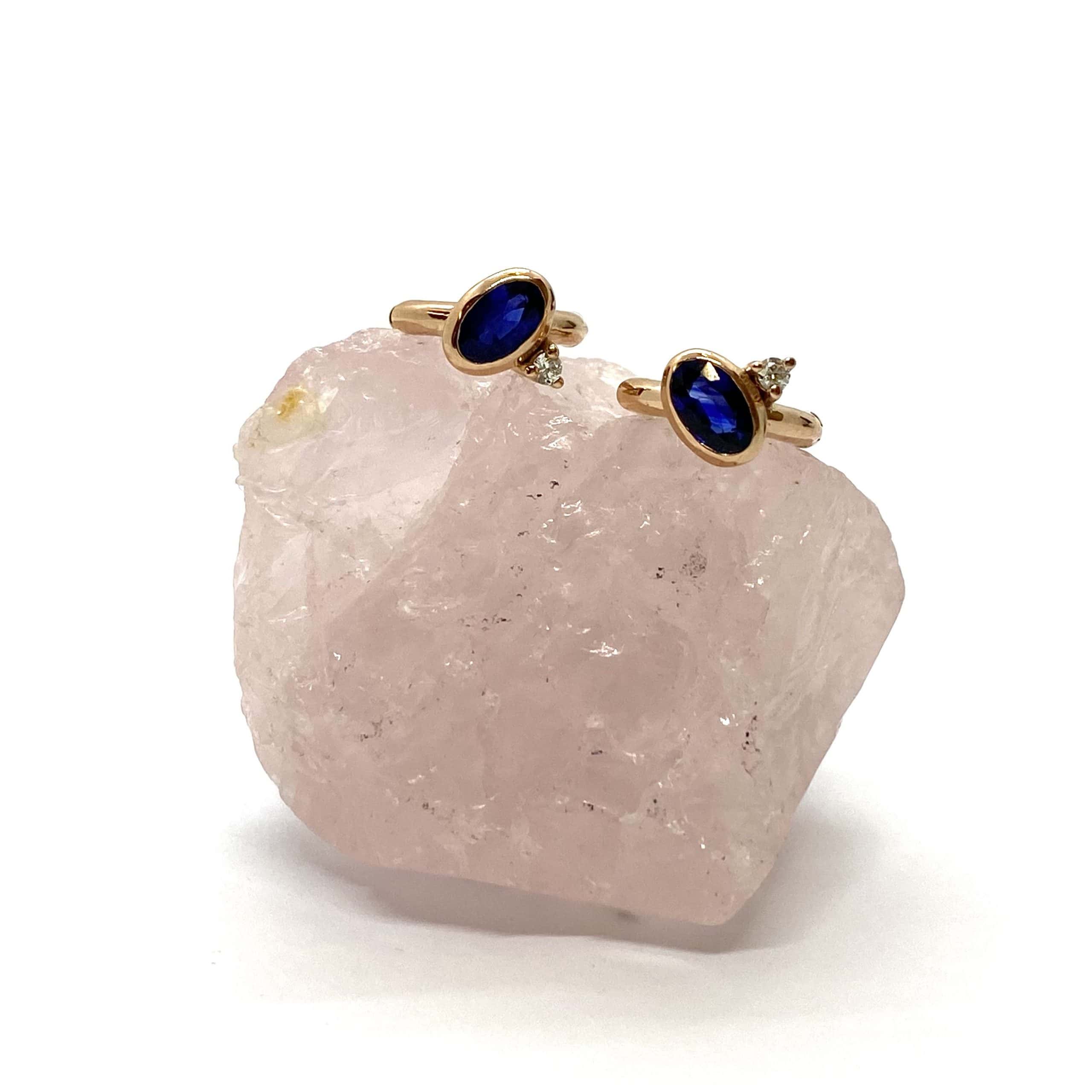 Oval sapphires diamond hoops — Melina Fachidis (3)