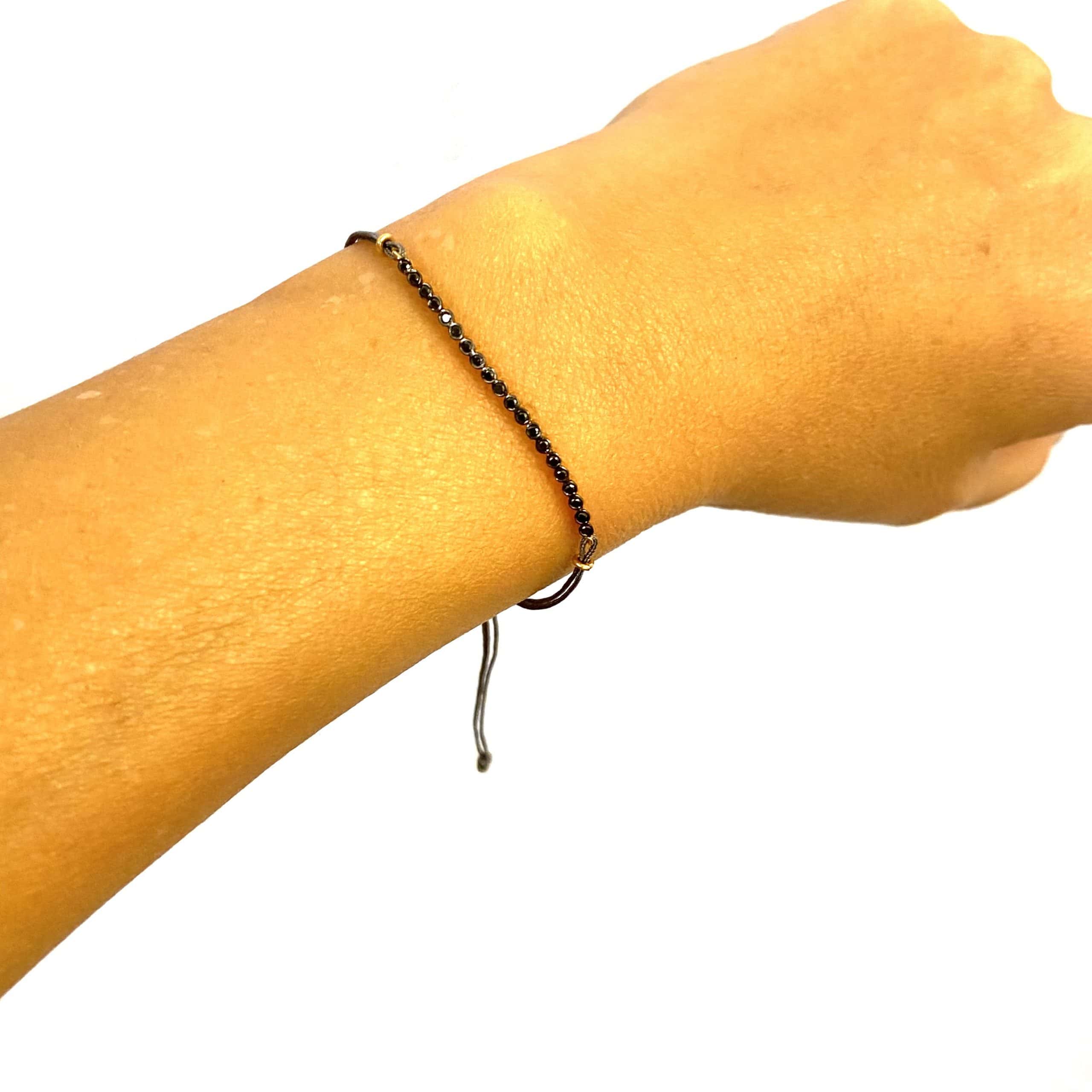 Black diamond tennis bracelet — Melina Fachidis (7)