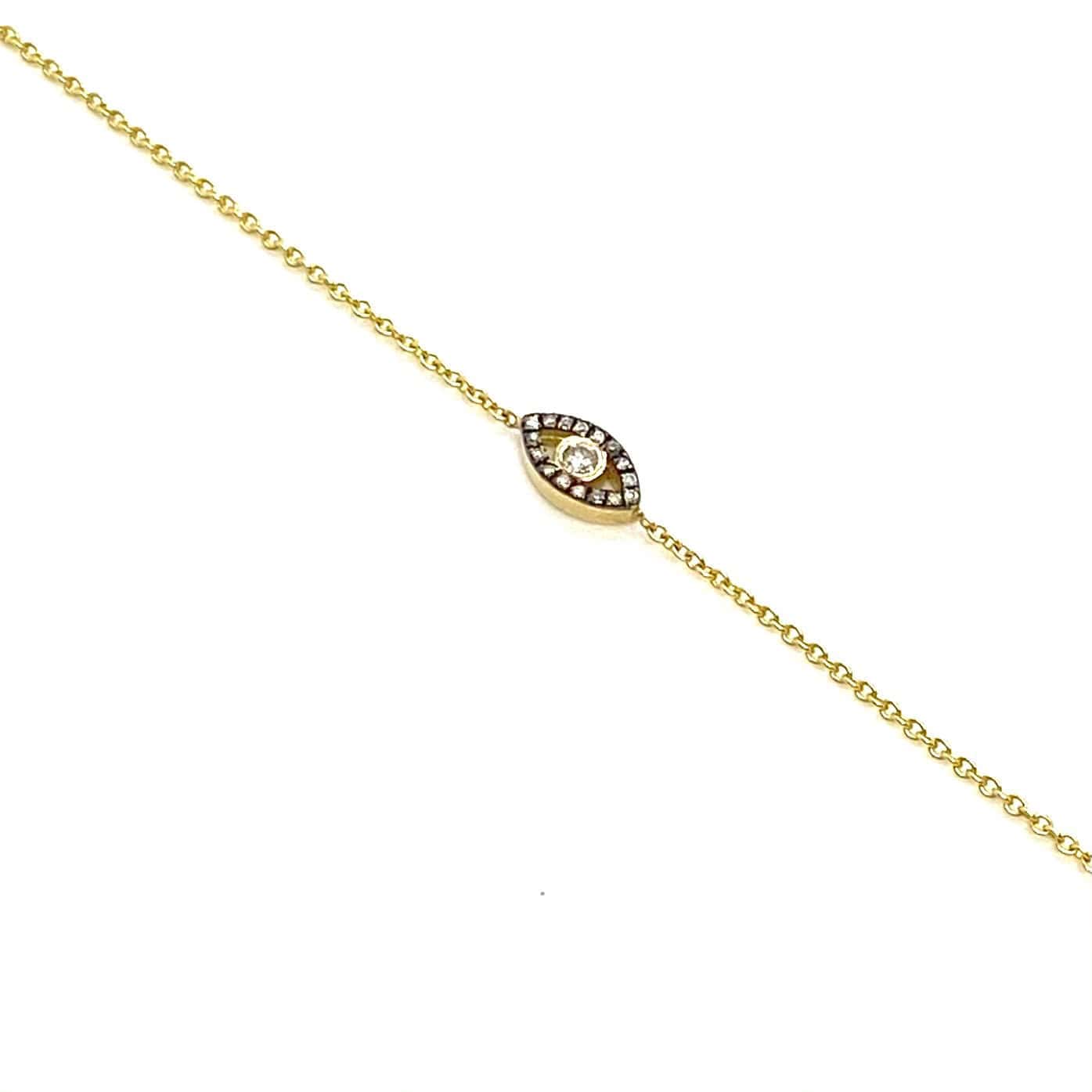 Diamond evil Eye bracelet — Melina Fachidis