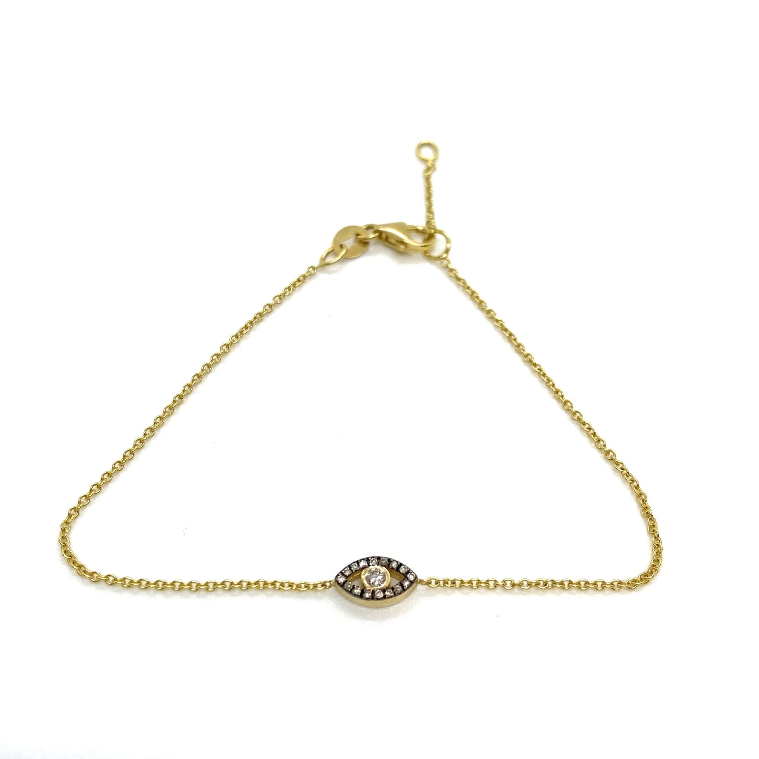 Diamond evil Eye bracelet — Melina Fachidis (3)