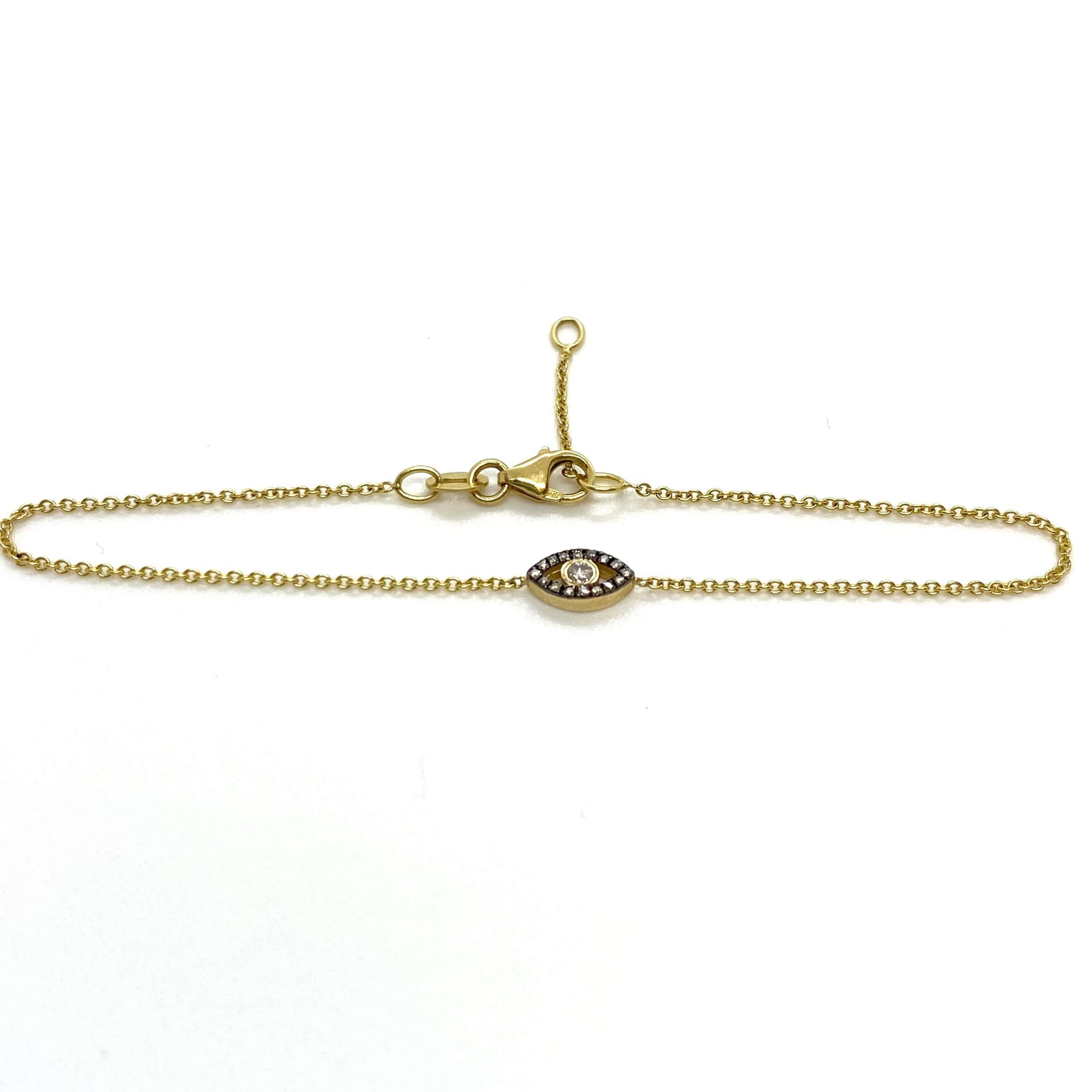 Diamond evil Eye bracelet — Melina Fachidis (4)