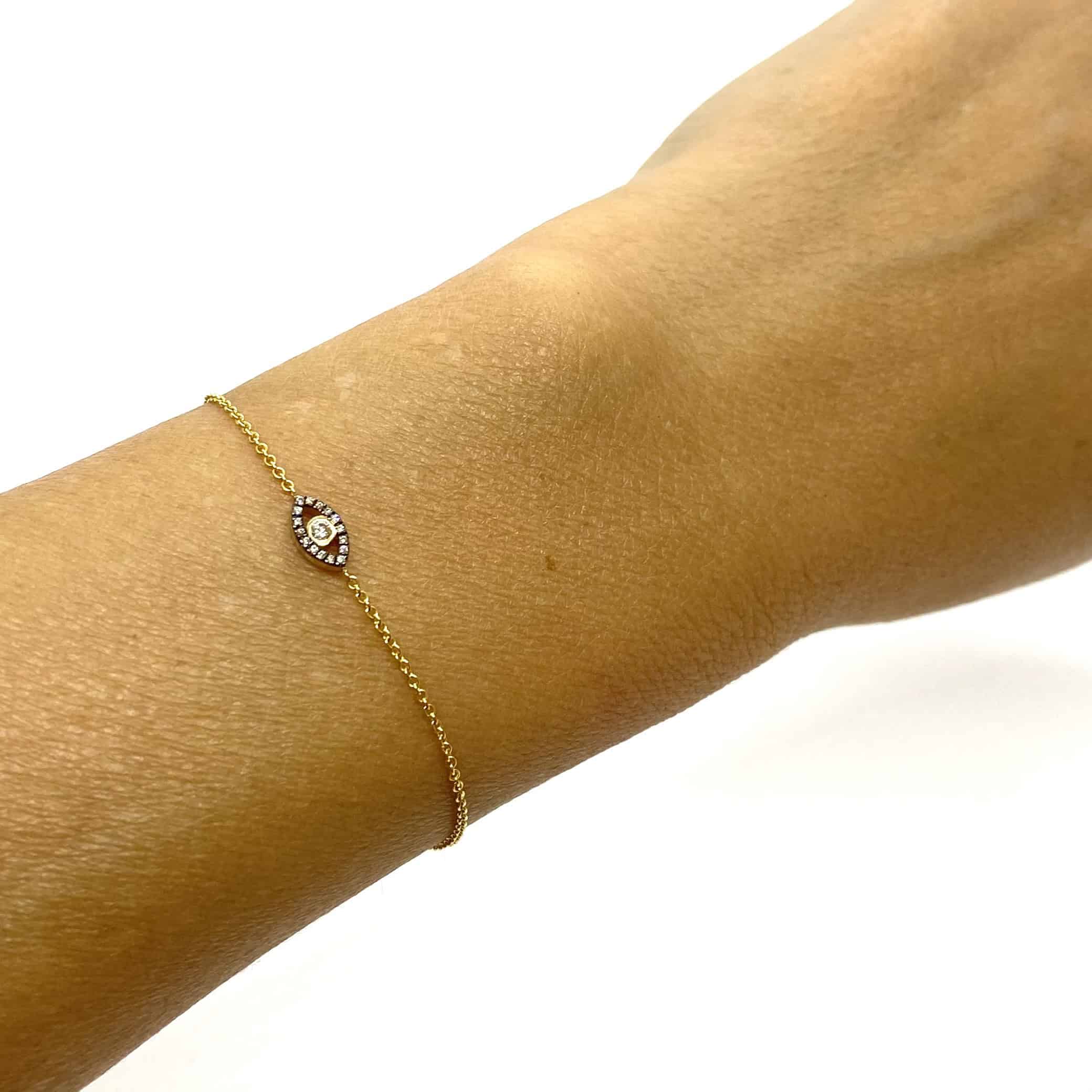 Diamond evil Eye bracelet — Melina Fachidis (5)