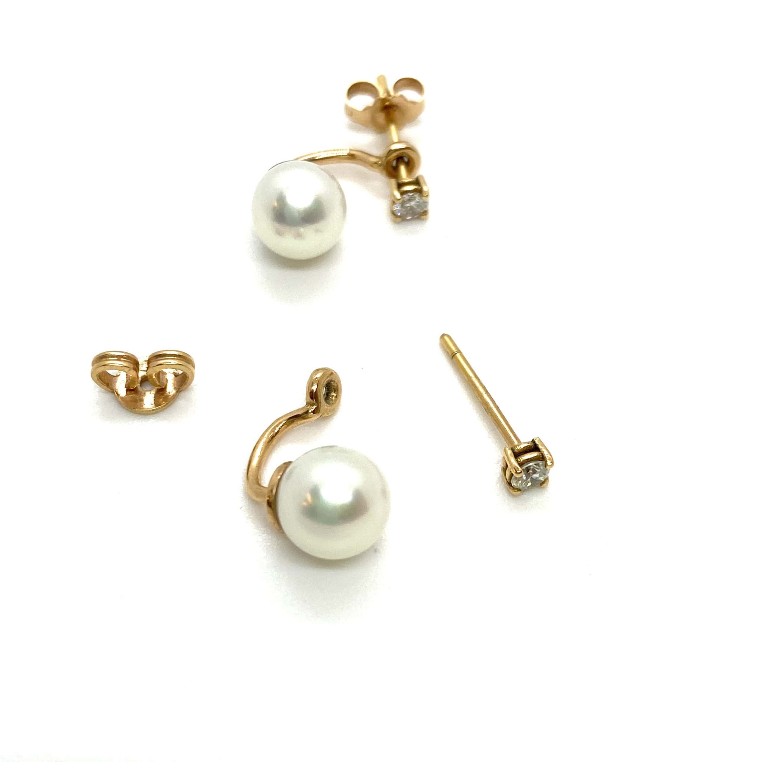 Fresh water pearl bridal earrings — Melina Fachidis (3)