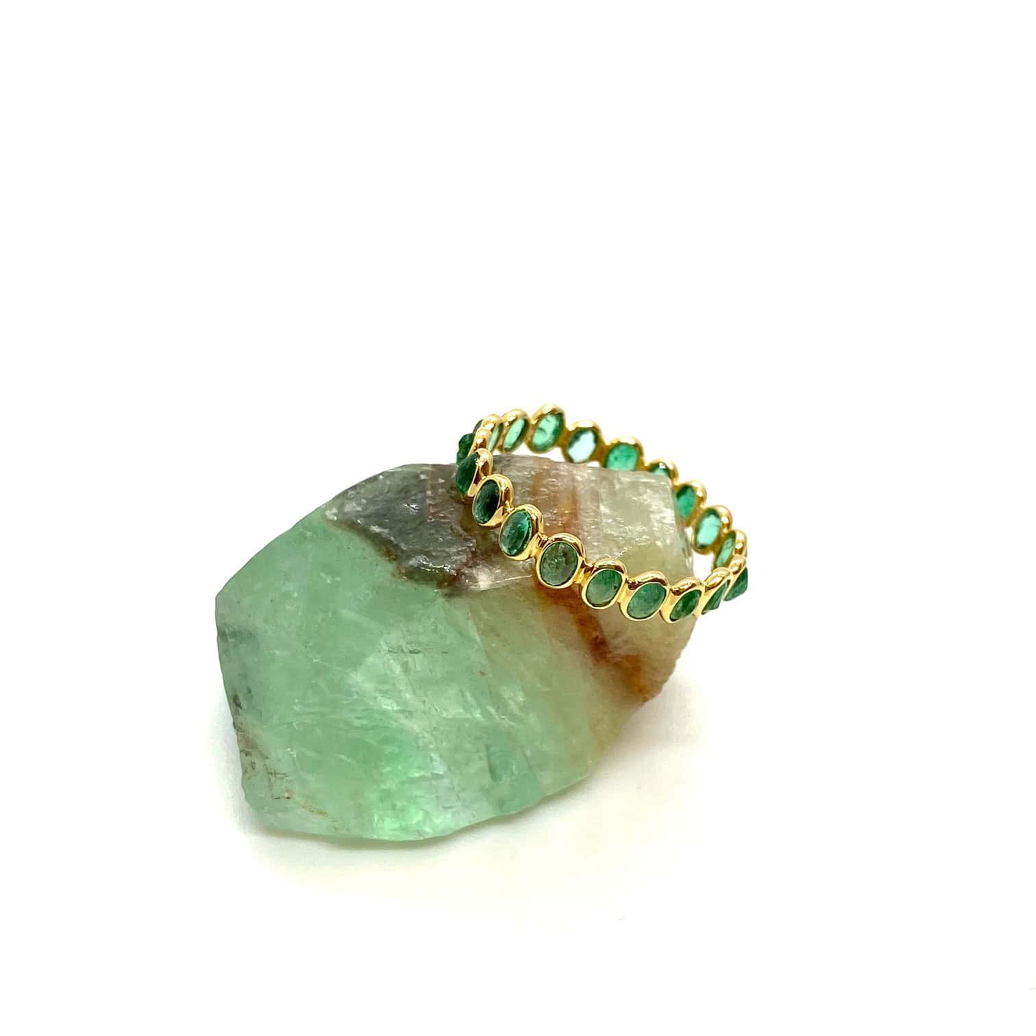 Emerald multi stone band — Melina Fachidis (2)