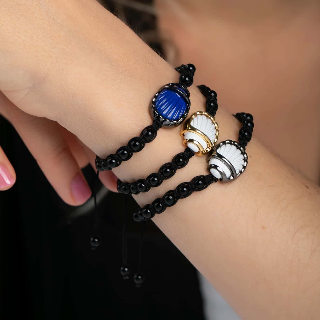Scarab beaded bracelet 2025 — Melina Fachidis (2)