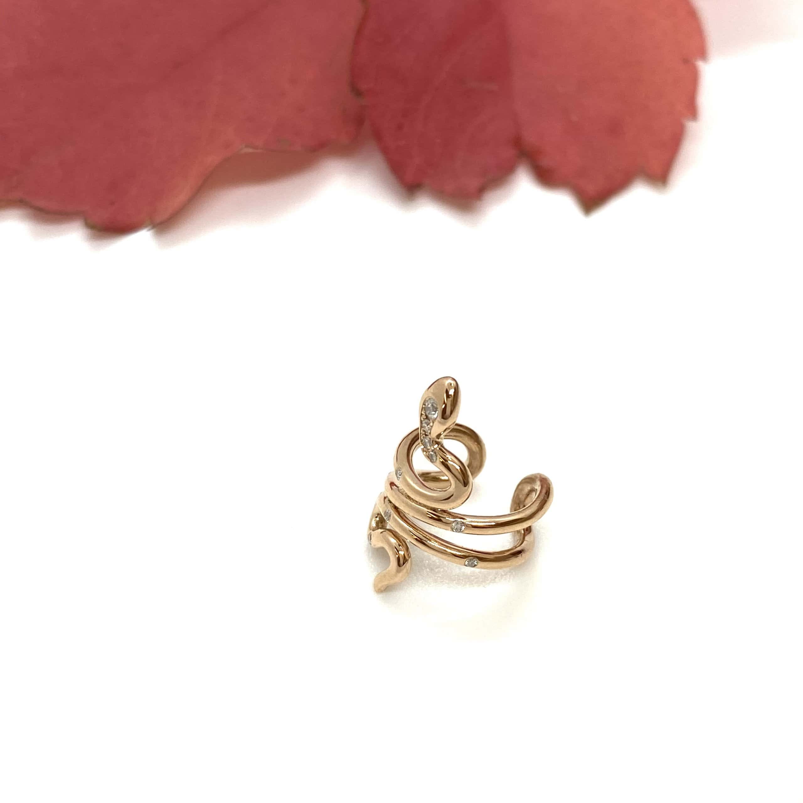 Snake wrap cuff single earring — Melina Fachidis (2)