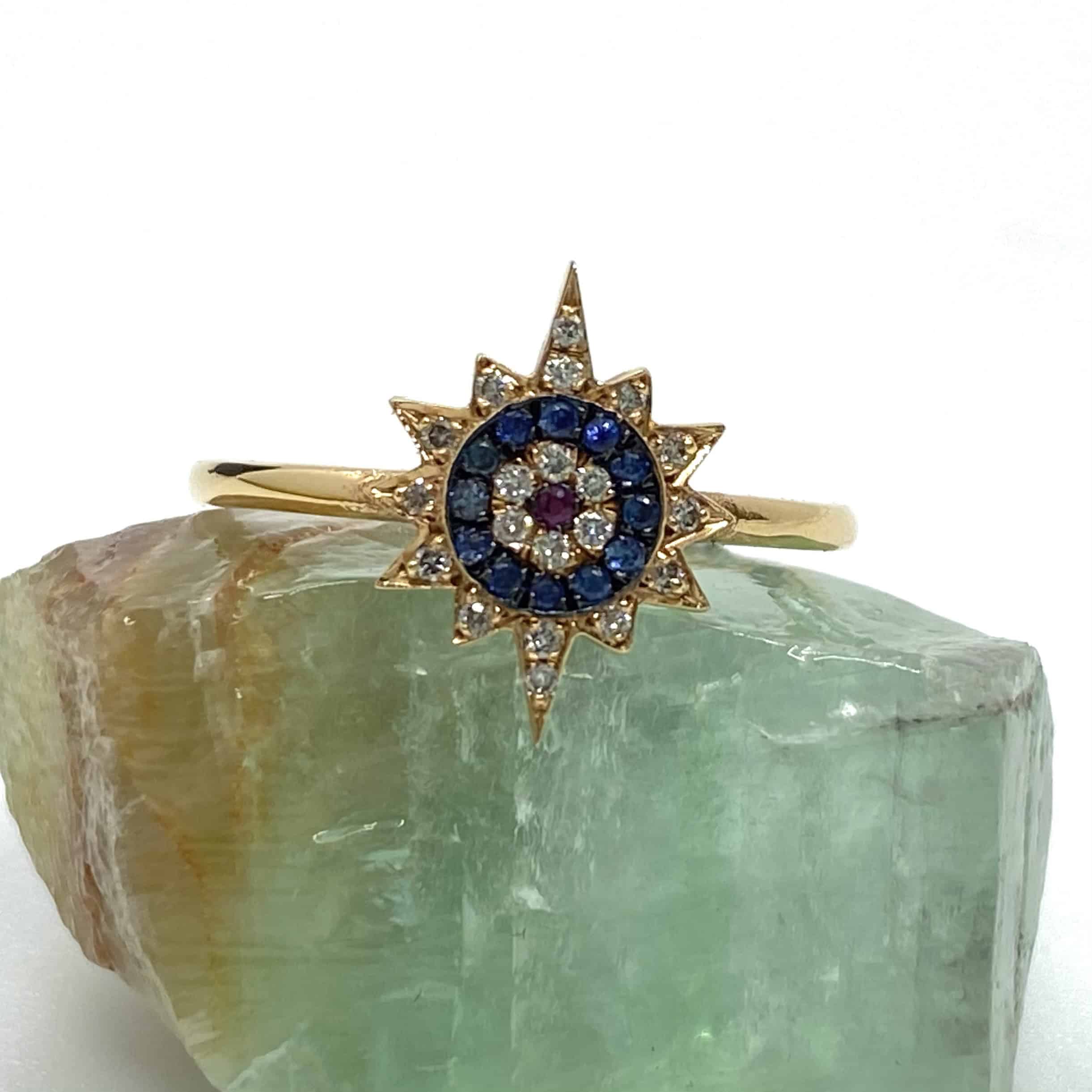 Star eye diamond sapphire ring — Melina Fachidis (3)