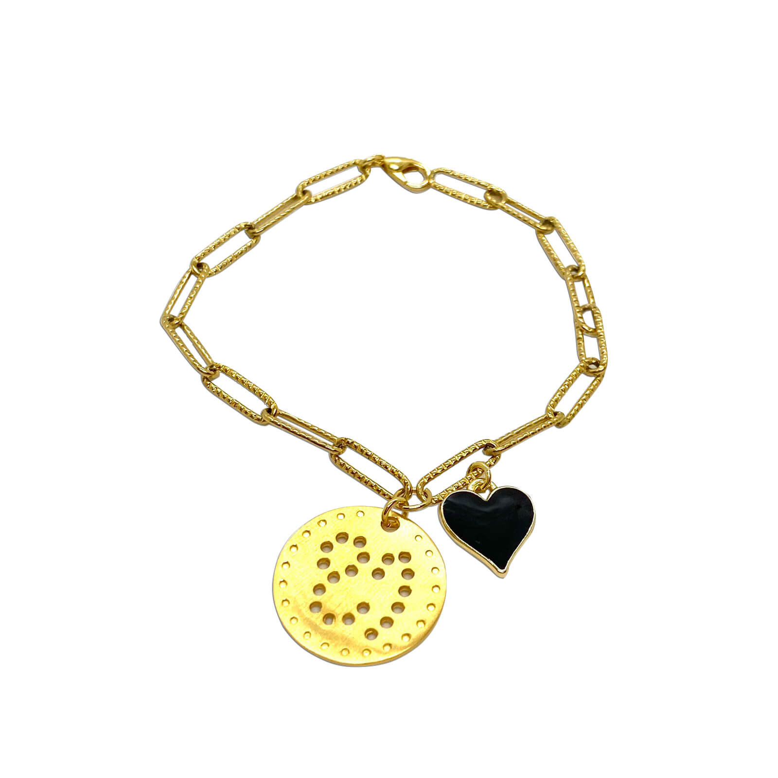 Retro style 2021 heart dot bracelet — Melina Fachidis (3)