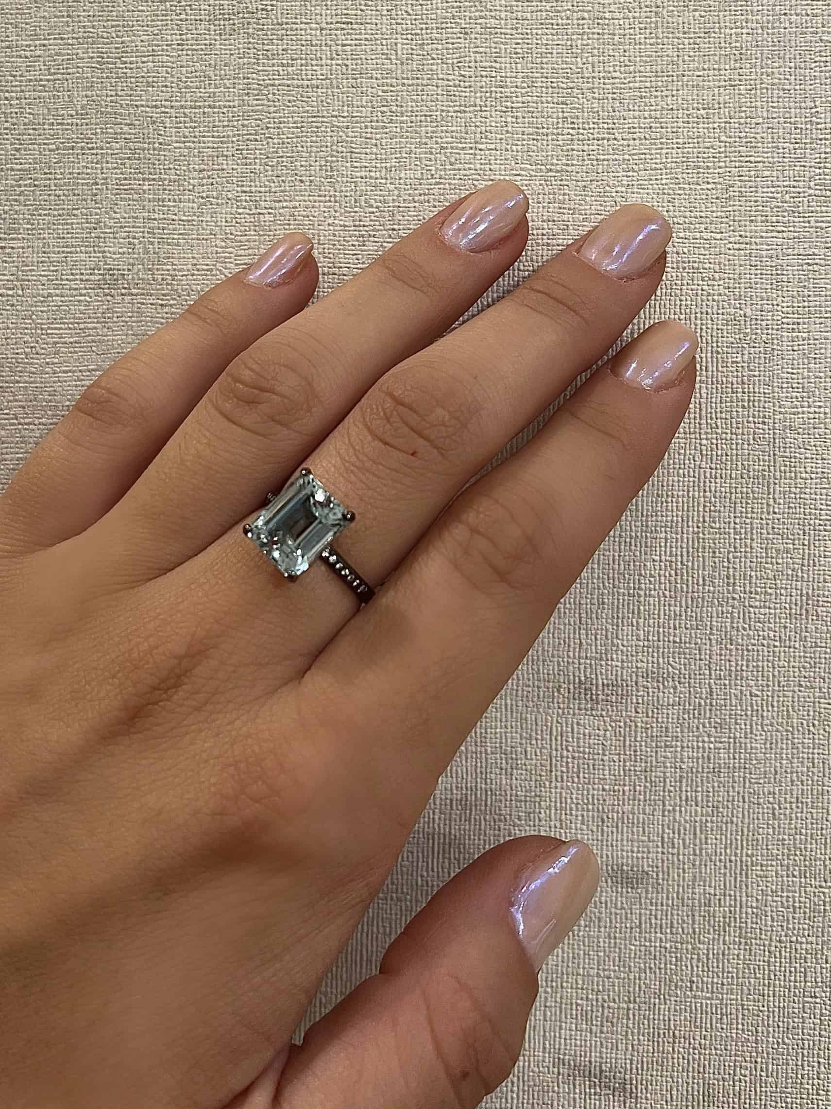 Aqua rectangular ring — Melina Fachidis (6)