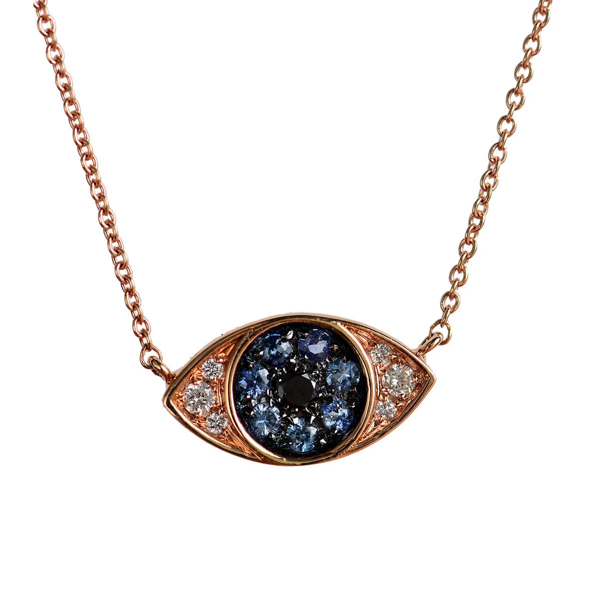 Sapphires and diamond eye pendant — Melina Fachidis (3)