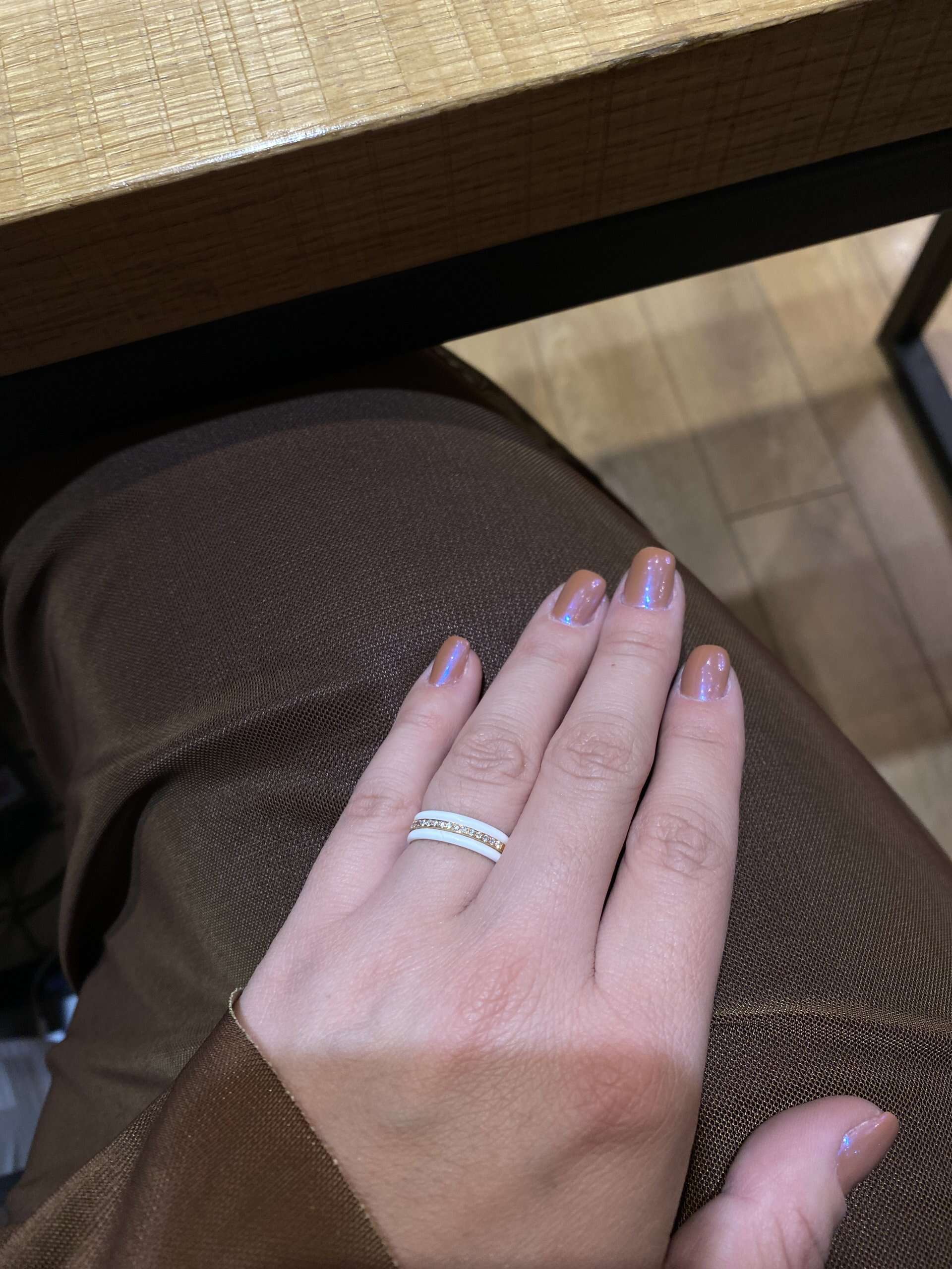 White enamel diamond band — Melina Fachidis (6)
