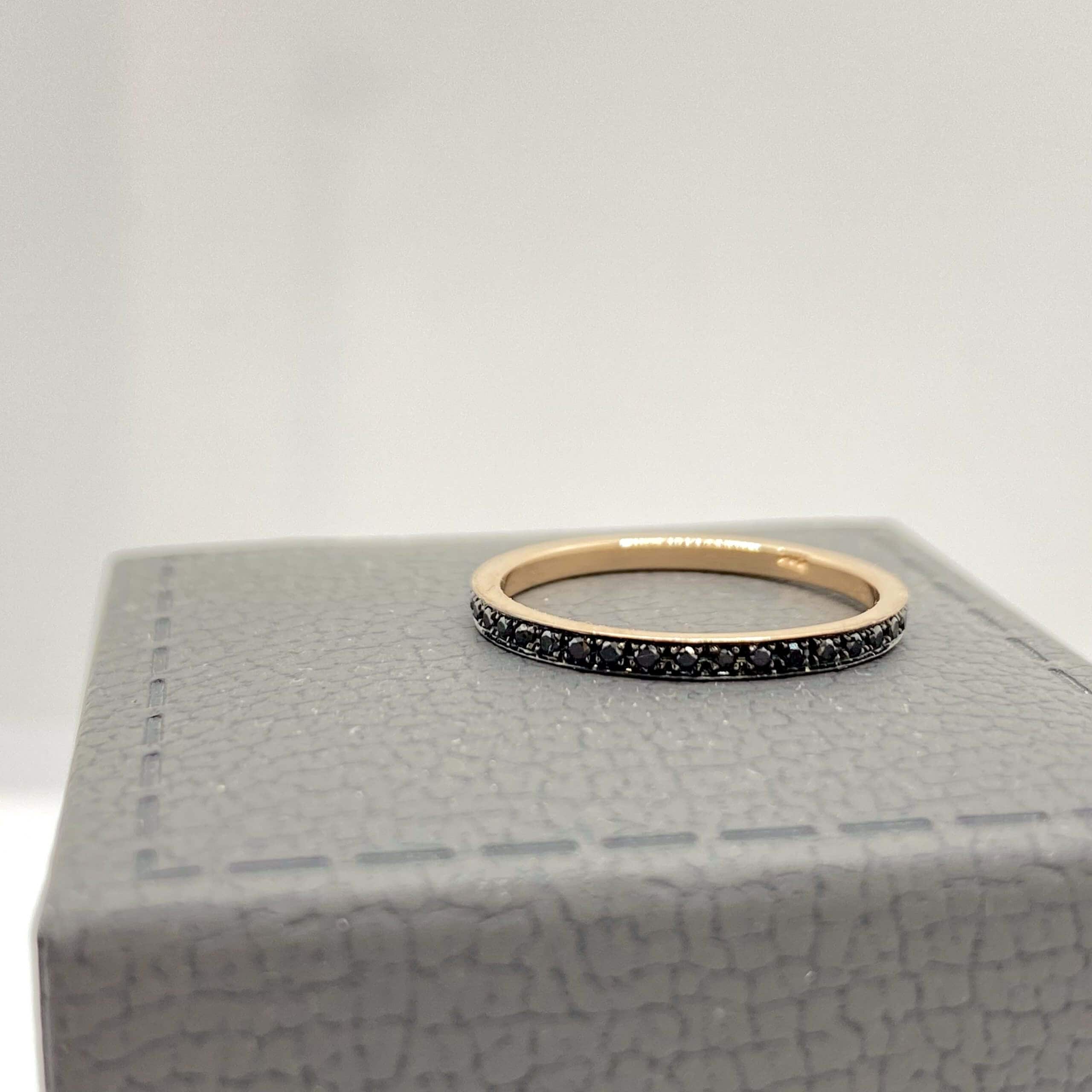 Black diamond band ring — Melina Fachidis (3)