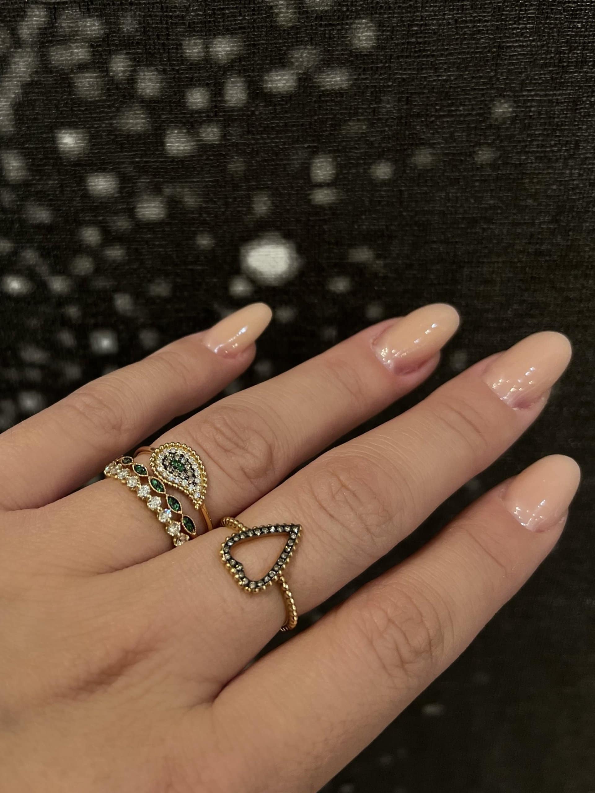 Brown diamond heart ring — Melina Fachidis (6)
