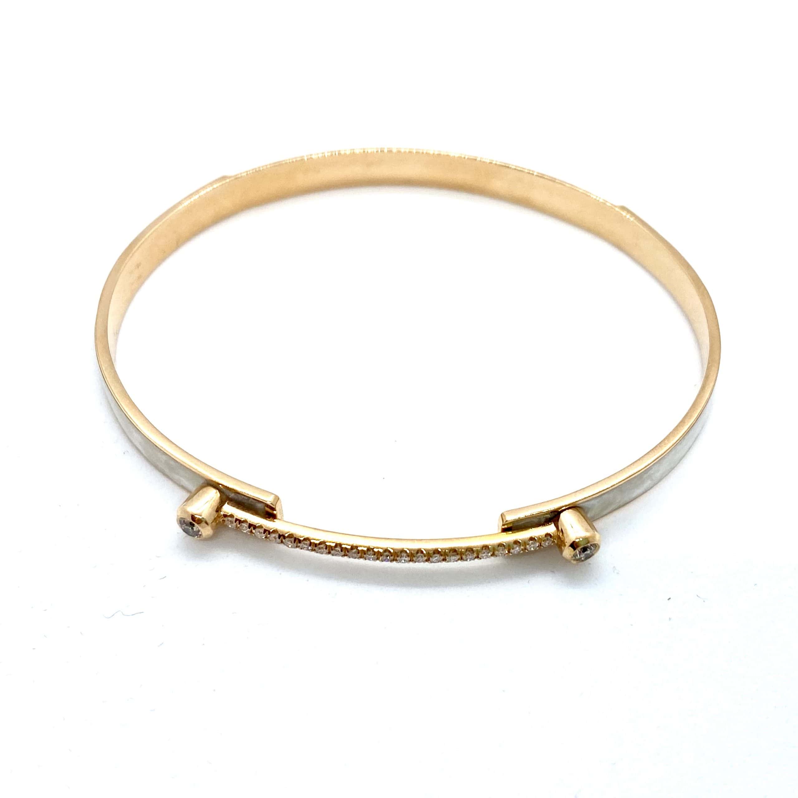 Enameled cuff bracelet with diamonds — Melina Fachidis (6)