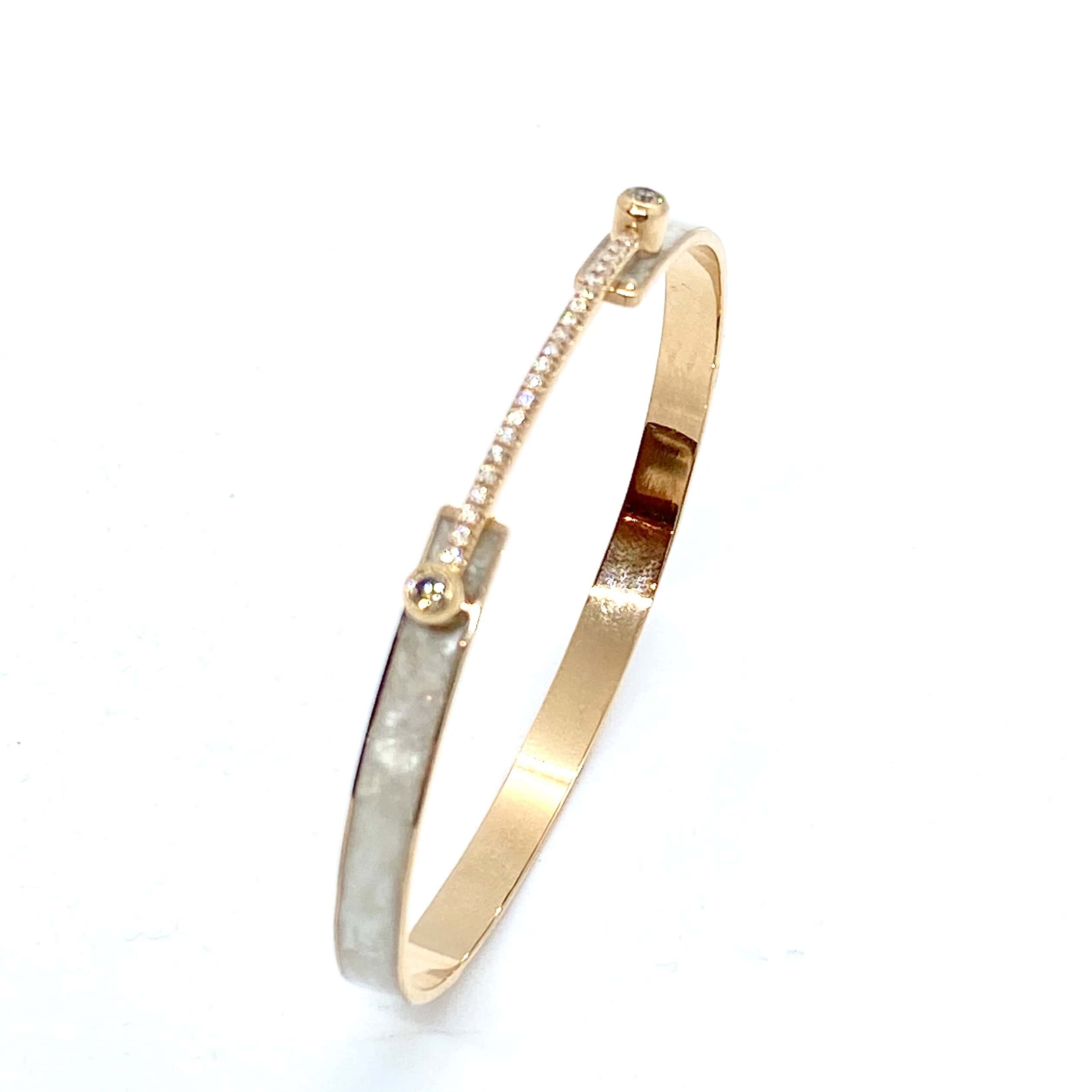 Enameled cuff bracelet with diamonds — Melina Fachidis (4)