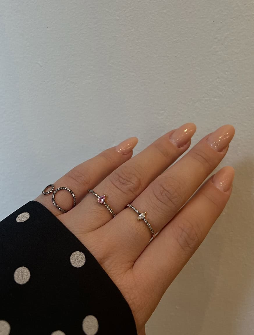 Gold fine ring with marquise diamond — Melina Fachidis (4)