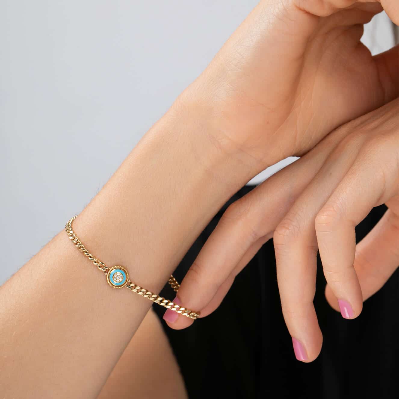 Retro chain eye bracelet — Melina Fachidis (3)