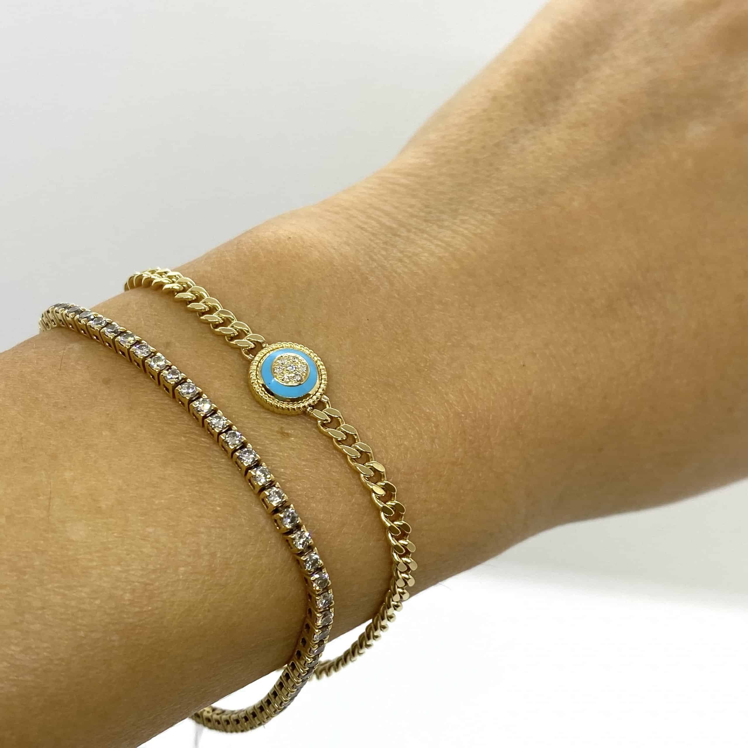 Retro chain eye bracelet — Melina Fachidis (5)
