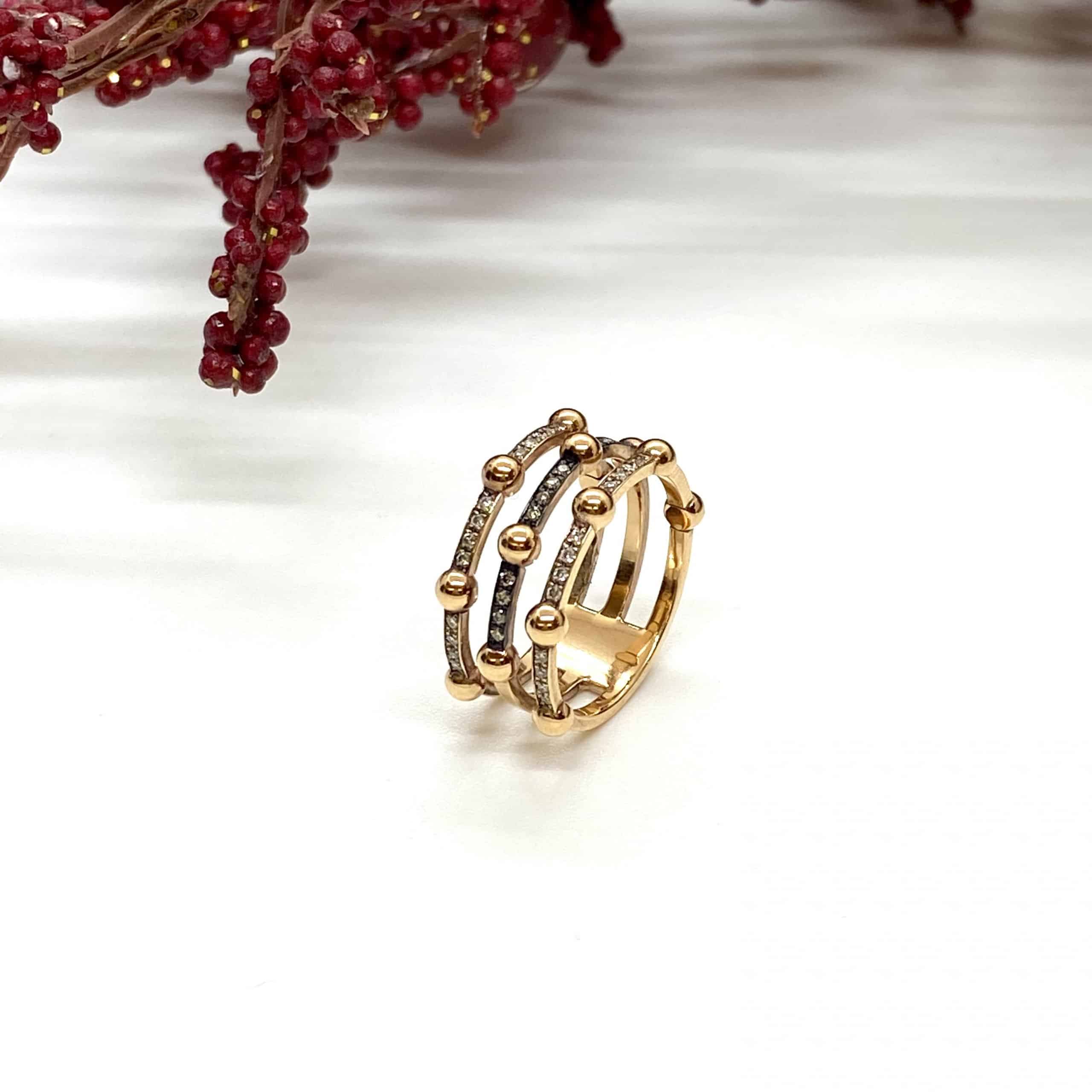 White and brown diamond statement ring — Melina Fachidis (5)