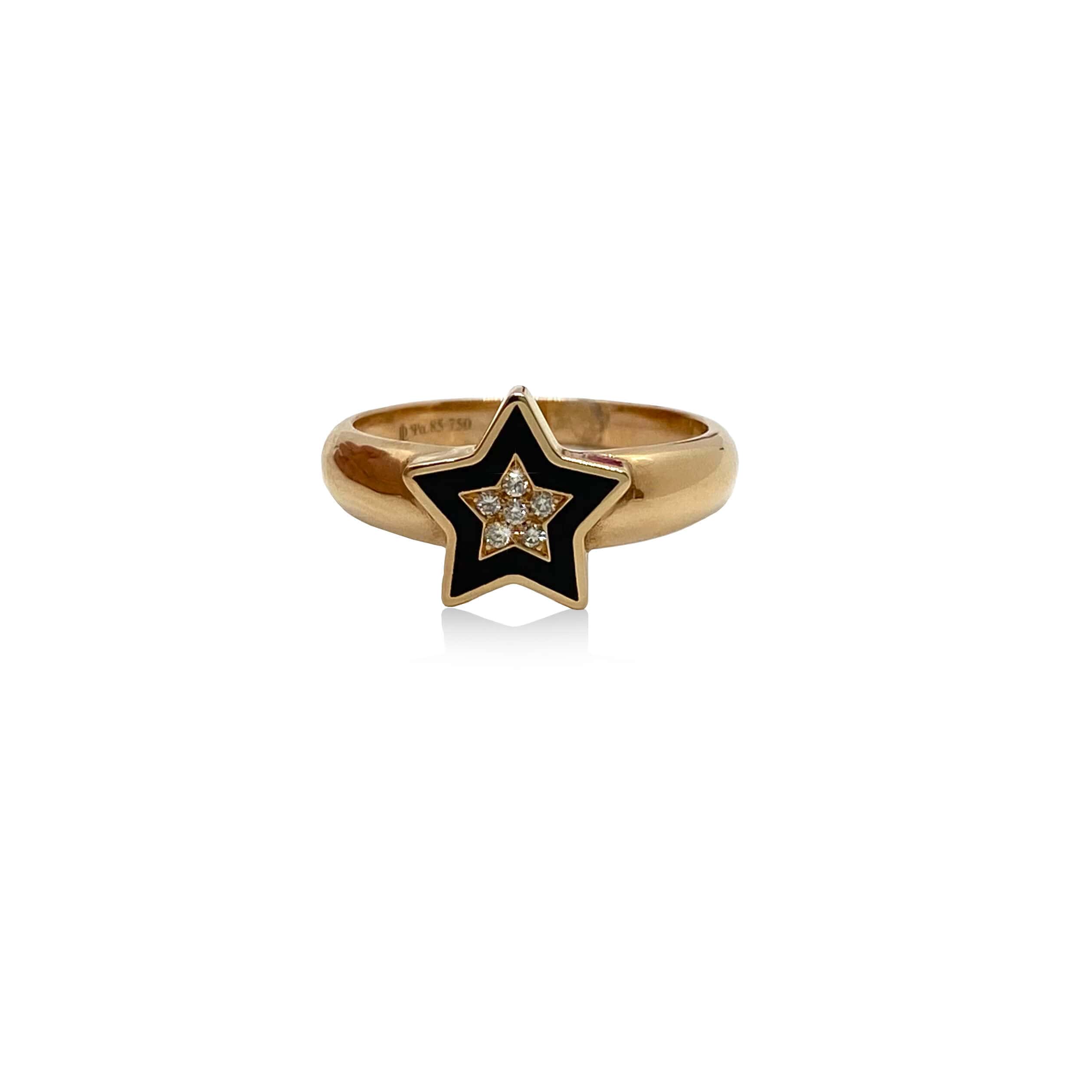 Star diamond enamel ring — Melina Fachidis (5)