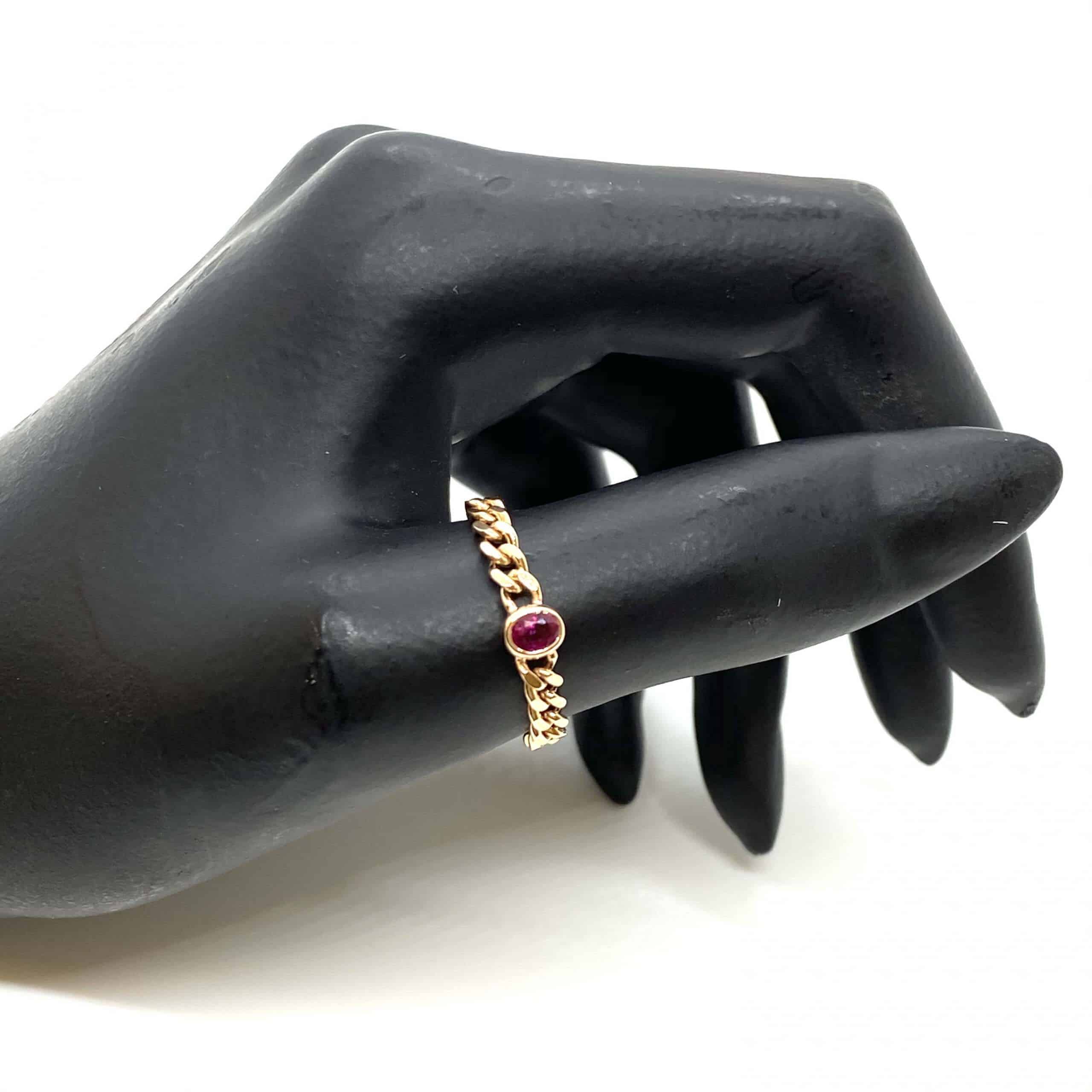 80’s style ruby chain ring — Melina Fachidis (2)