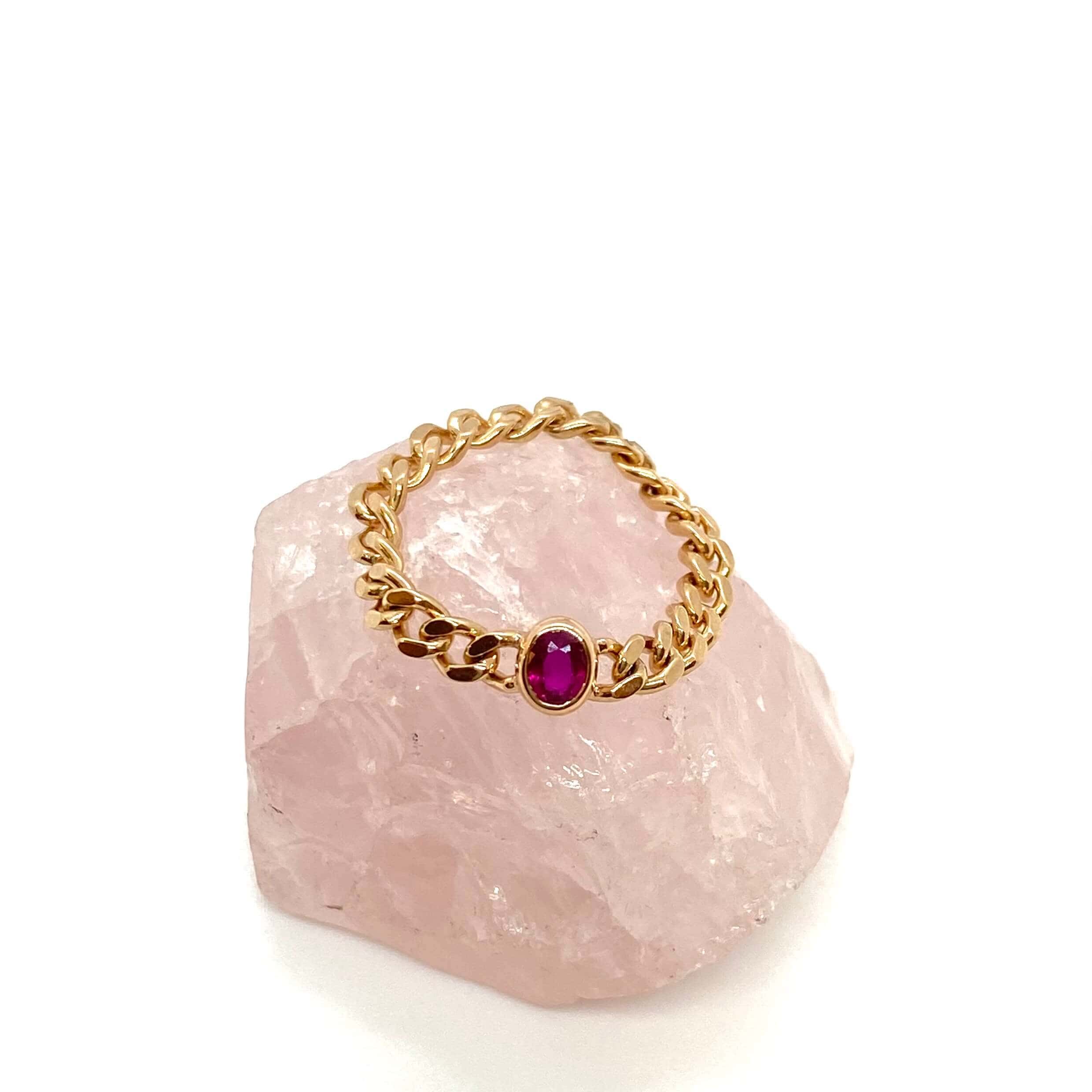 80’s style ruby chain ring — Melina Fachidis (3)