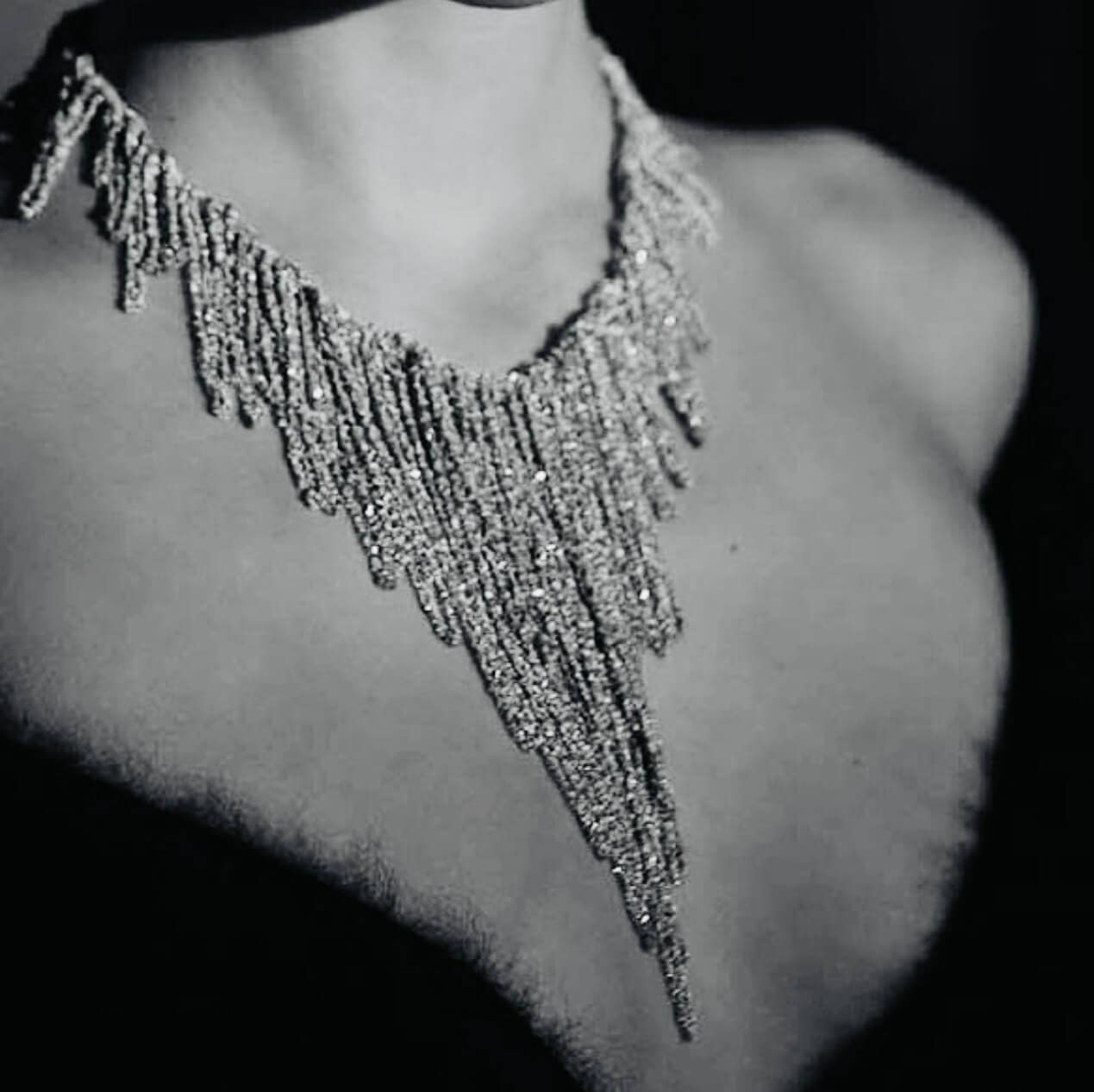 MAKI silver solid long necklace — Melina Fachidis (2)