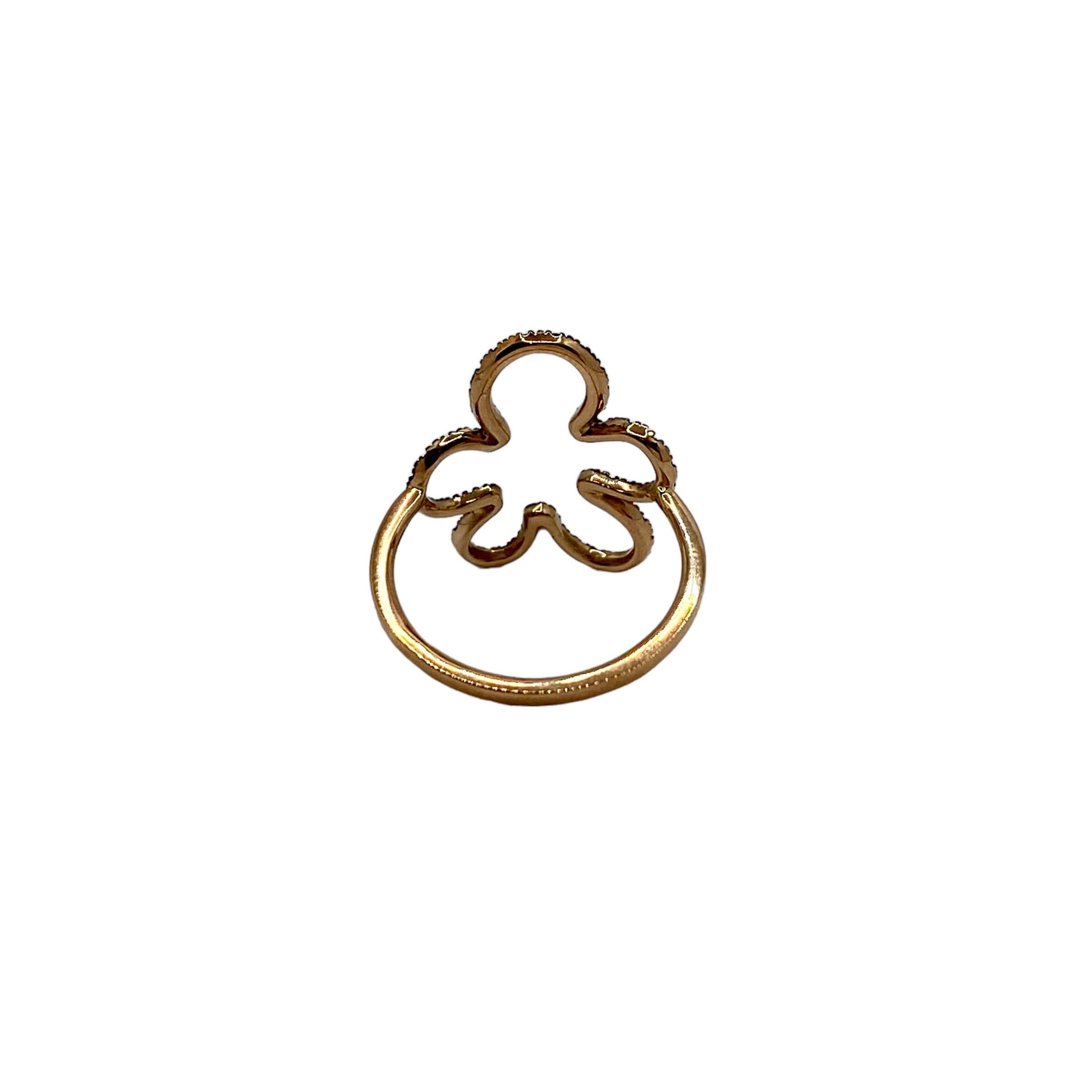 Brown diamond Flower Tattoo ring — Melina Fachidis (2)