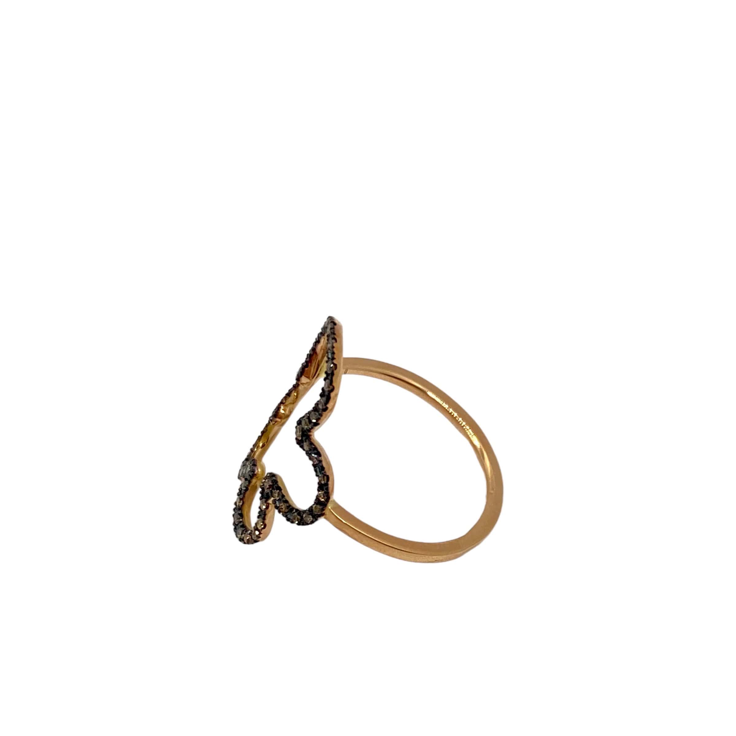 Brown diamond Flower Tattoo ring — Melina Fachidis (3)