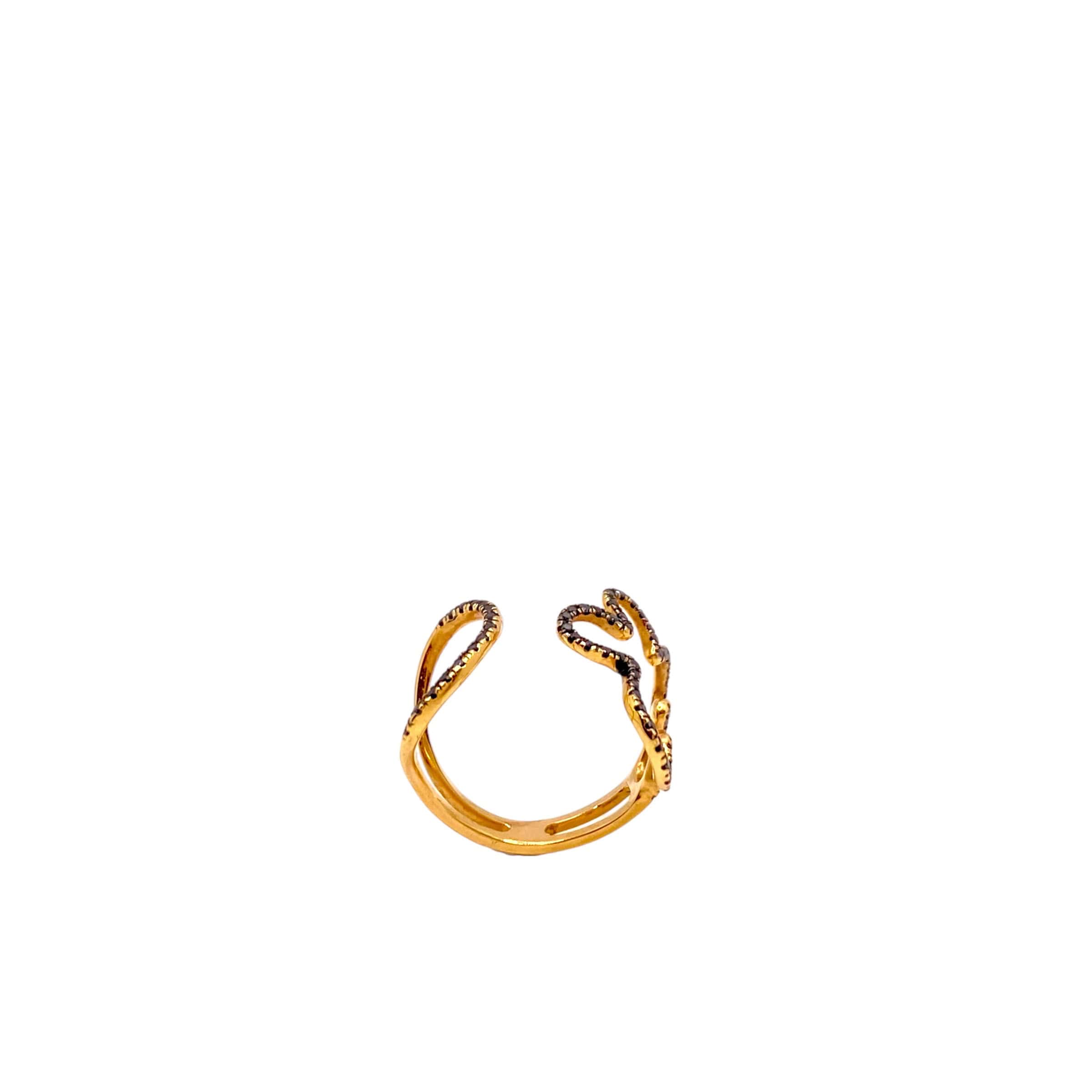 Black diamond double Tattoo ring — Melina Fachidis (7)
