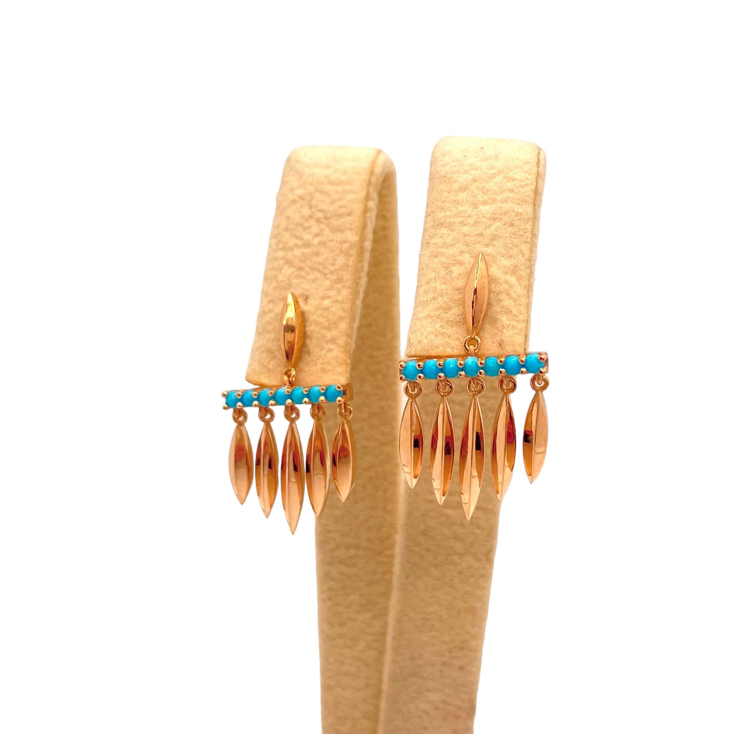 Summer rain turquoise earrings — Melina Fachidis (4)