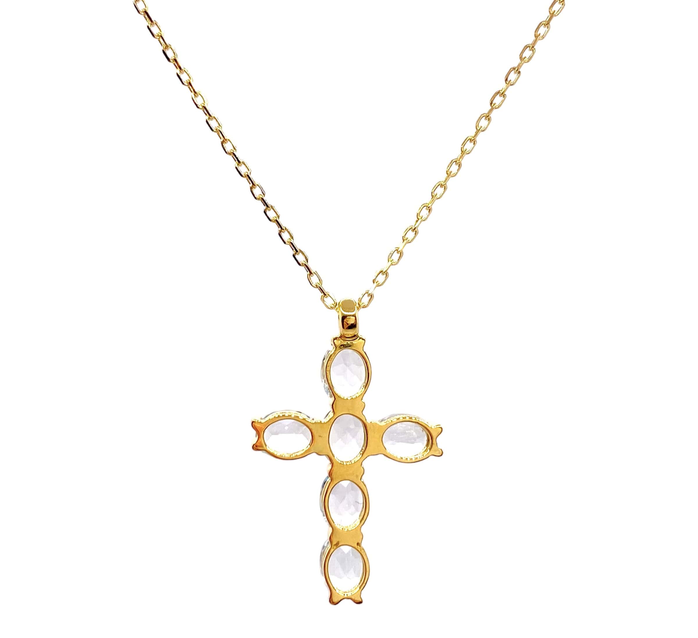 Sky Blue topaz cross pendant — Melina Fachidis (4)