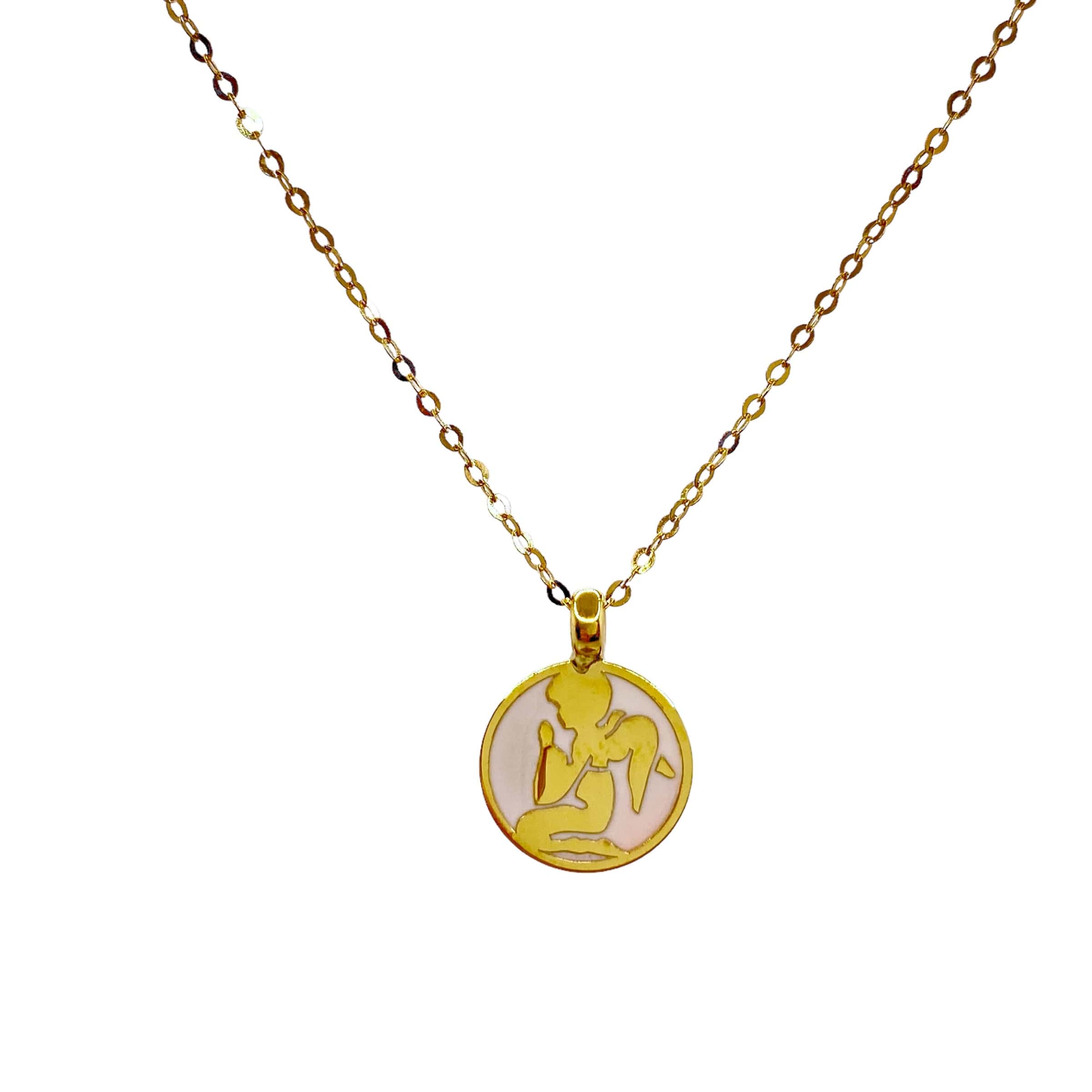 Angel enamelled pendant — Melina Fachidis