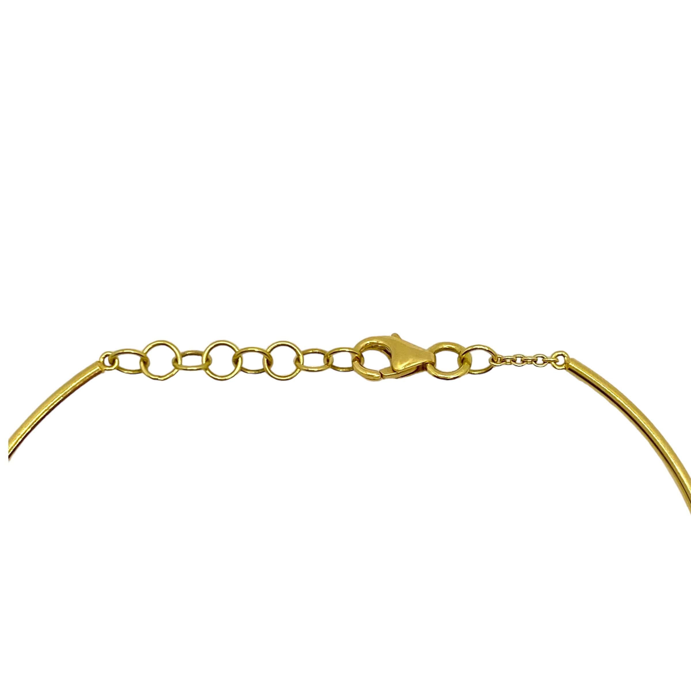 Brown diamond cuff bracelet set on 18k yellow gold — Melina Fachidis (7)