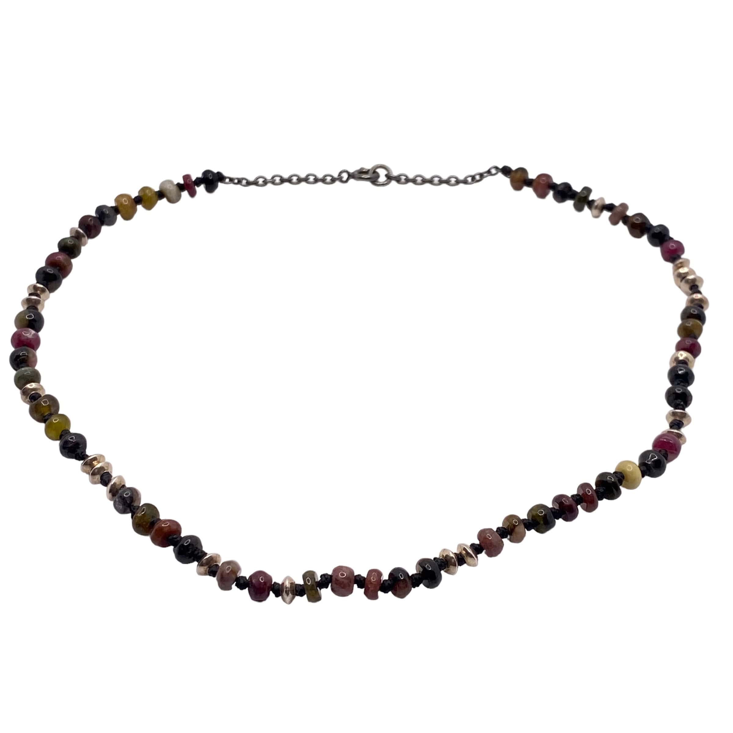 Multi tourmaline silver double bracelet — Melina Fachidis (5)