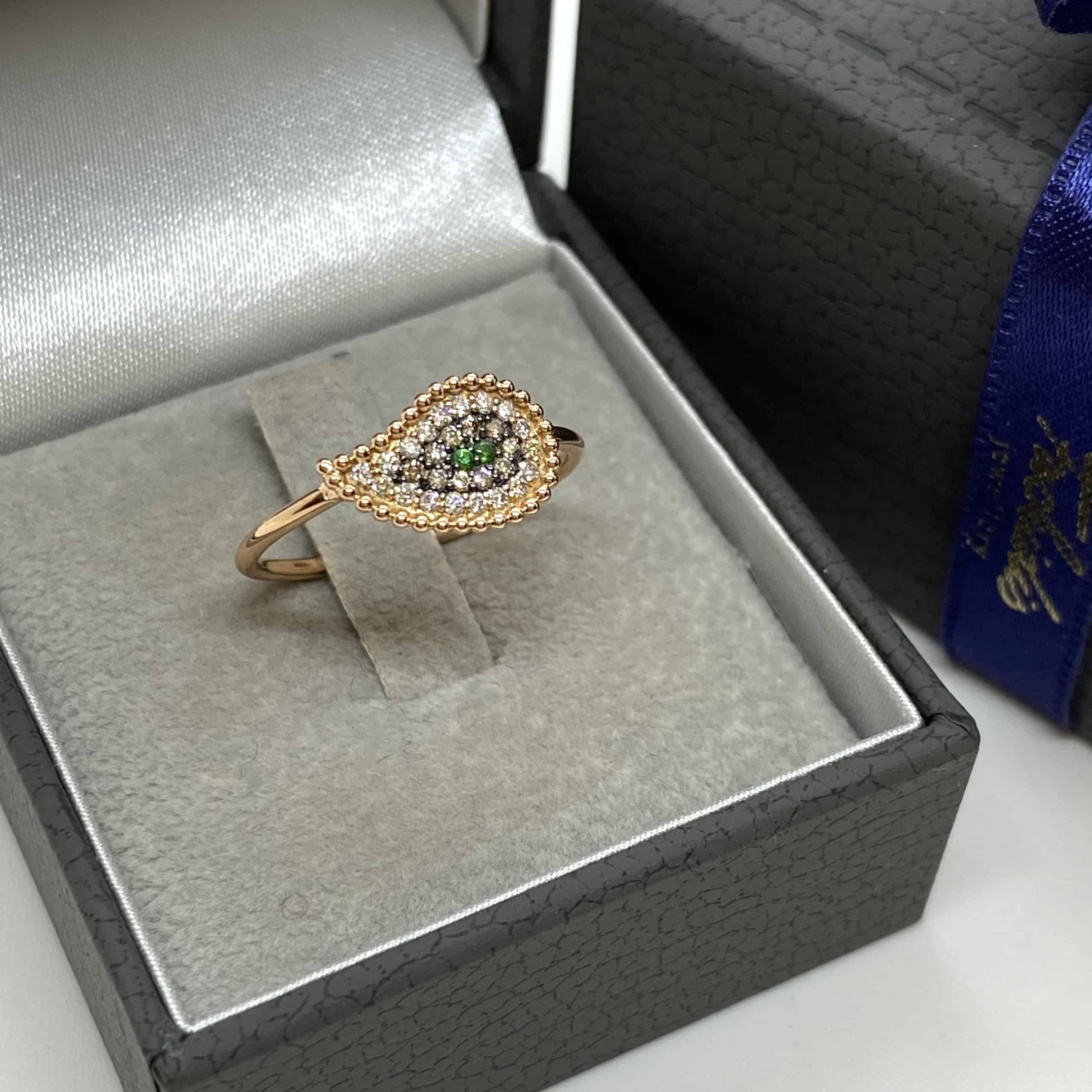 Drop shaped lucky grain ring — Melina Fachidis (3)