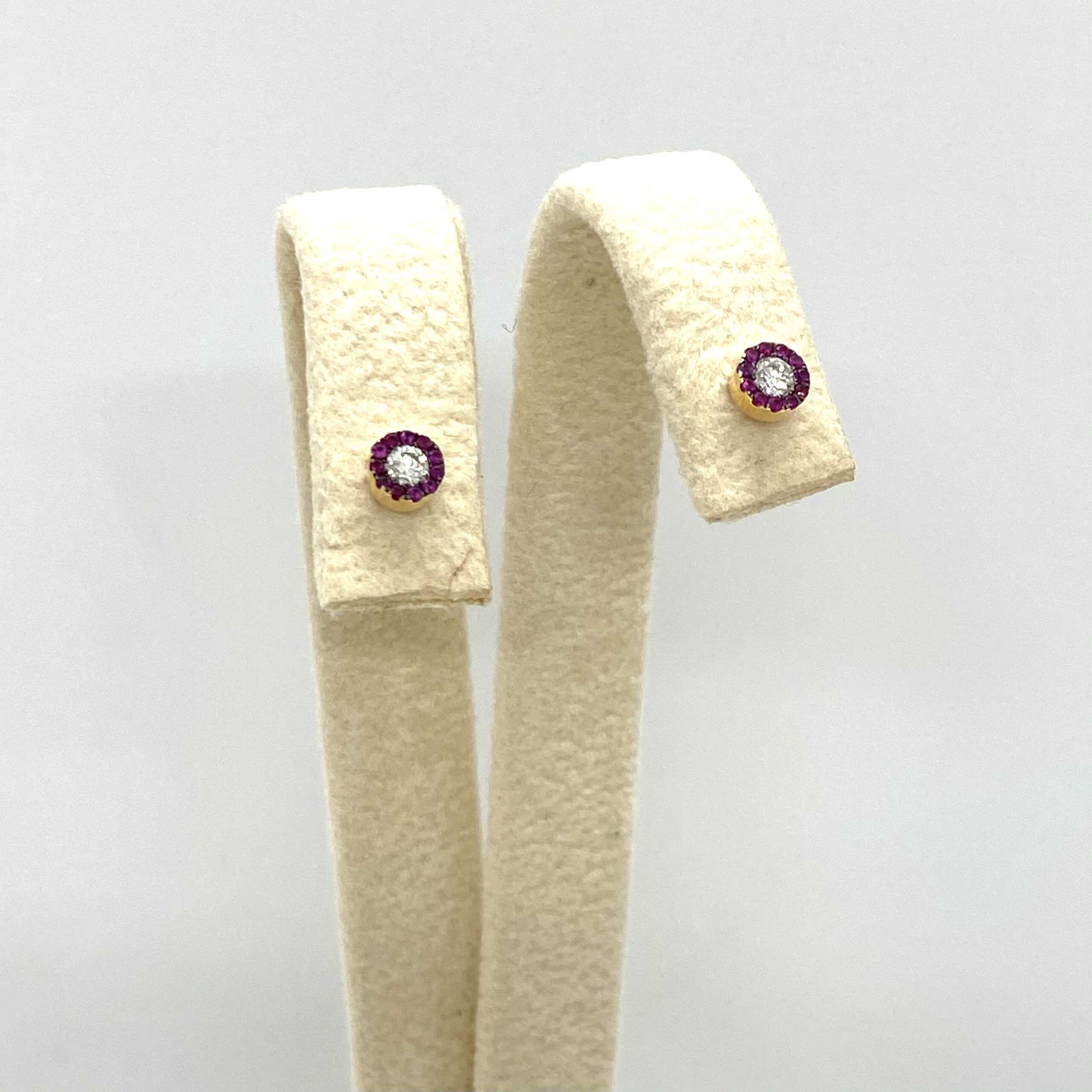 Diamond-ruby round stud earrings — Melina Fachidis (3)
