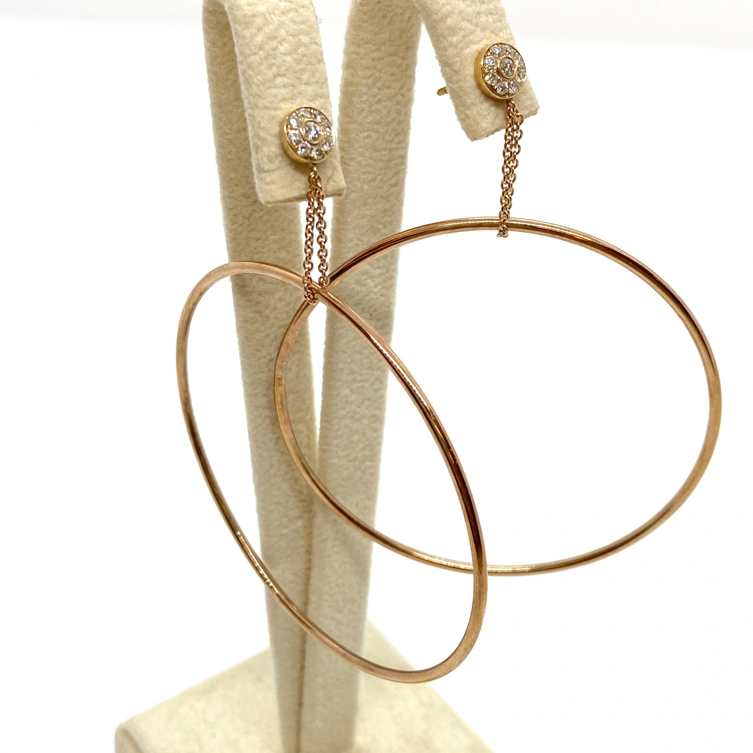 Diamond studs with statement hoops hanging — Melina Fachidis (3)