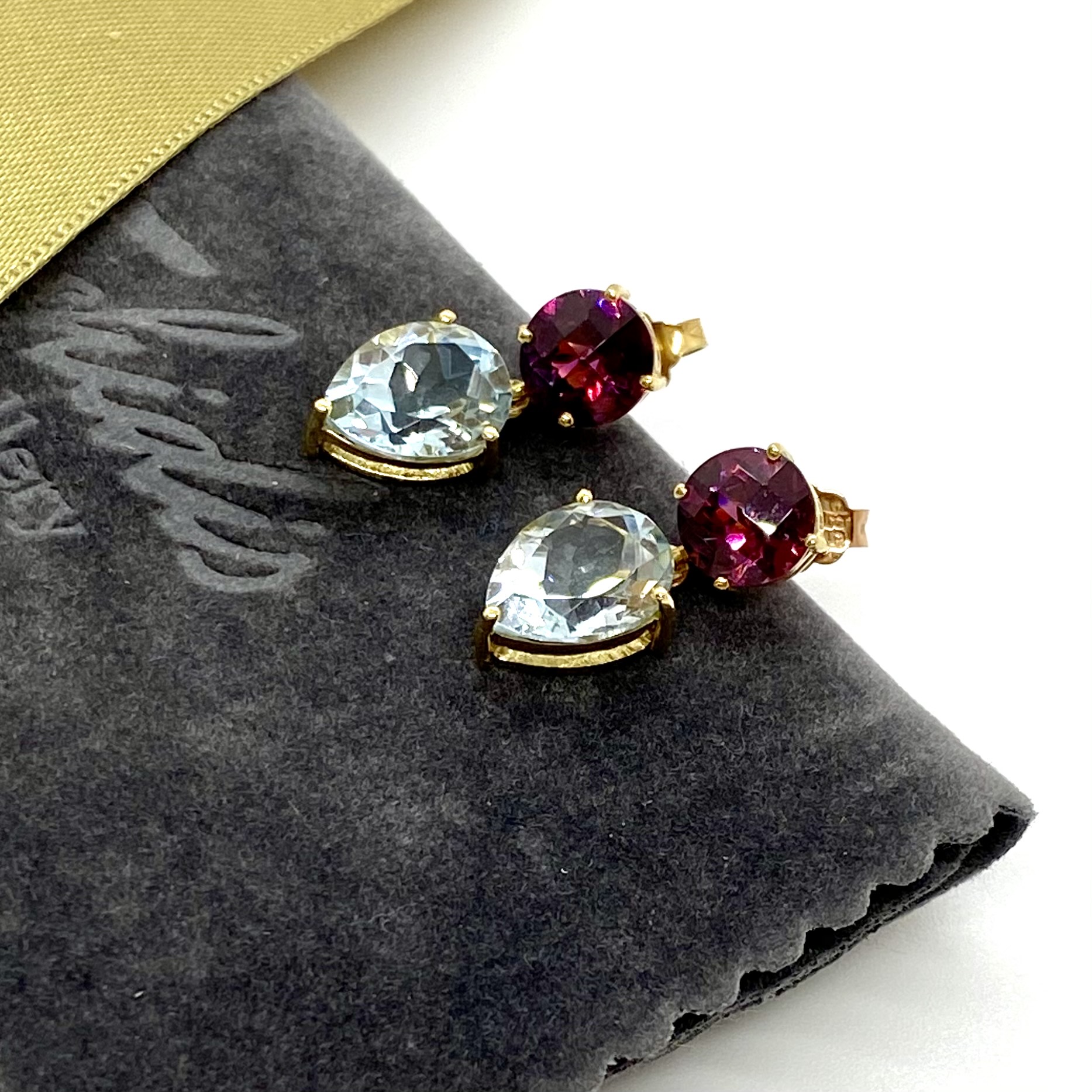 Aqua-red tourmaline earrings — Melina Fachidis (3)