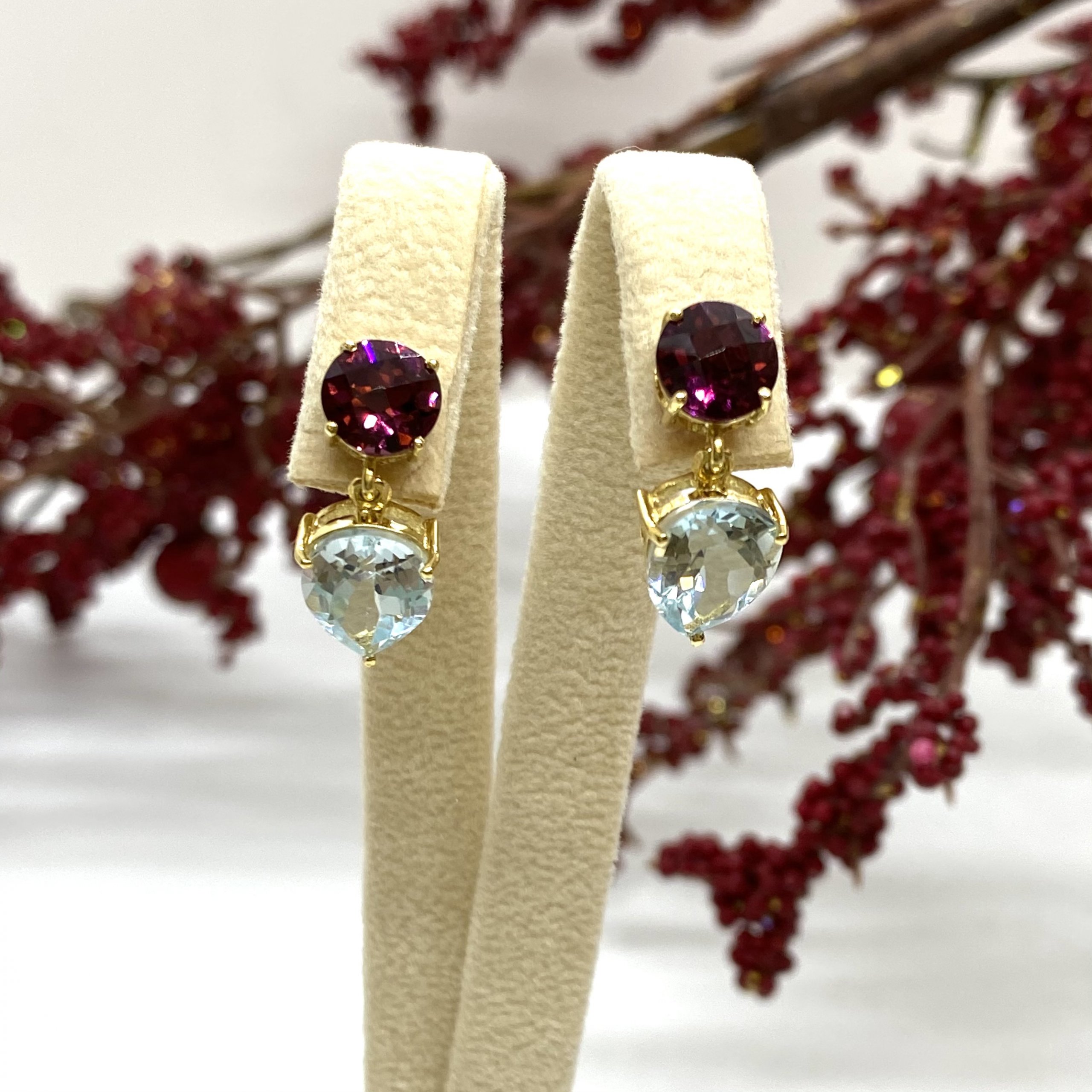 Aqua-red tourmaline earrings — Melina Fachidis (4)