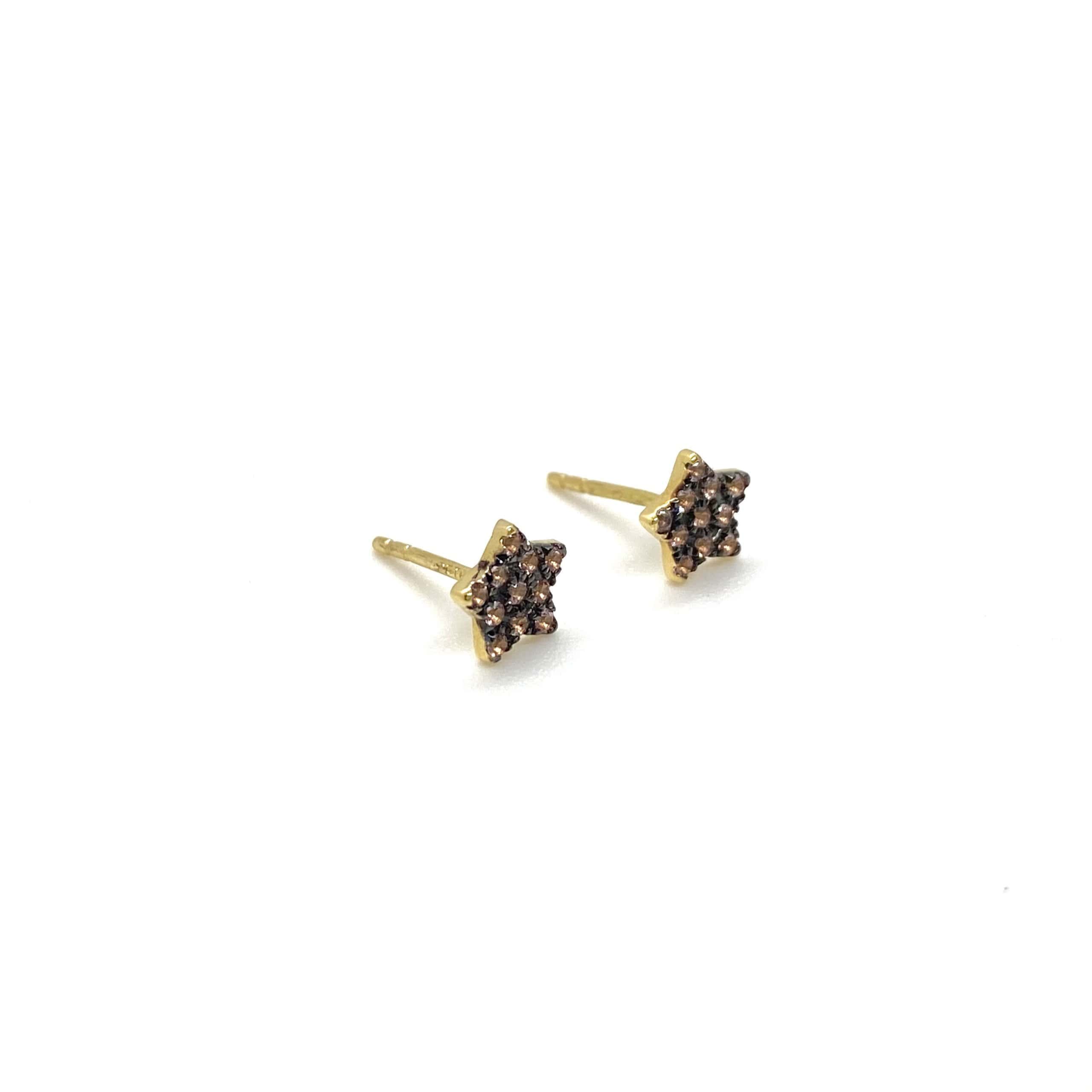 Light pink topaz star earrings — Melina Fachidis (2)