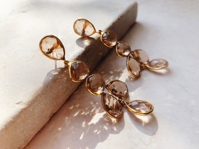 Sheena smoky chandelier earrings — Melina Fachidis (2)